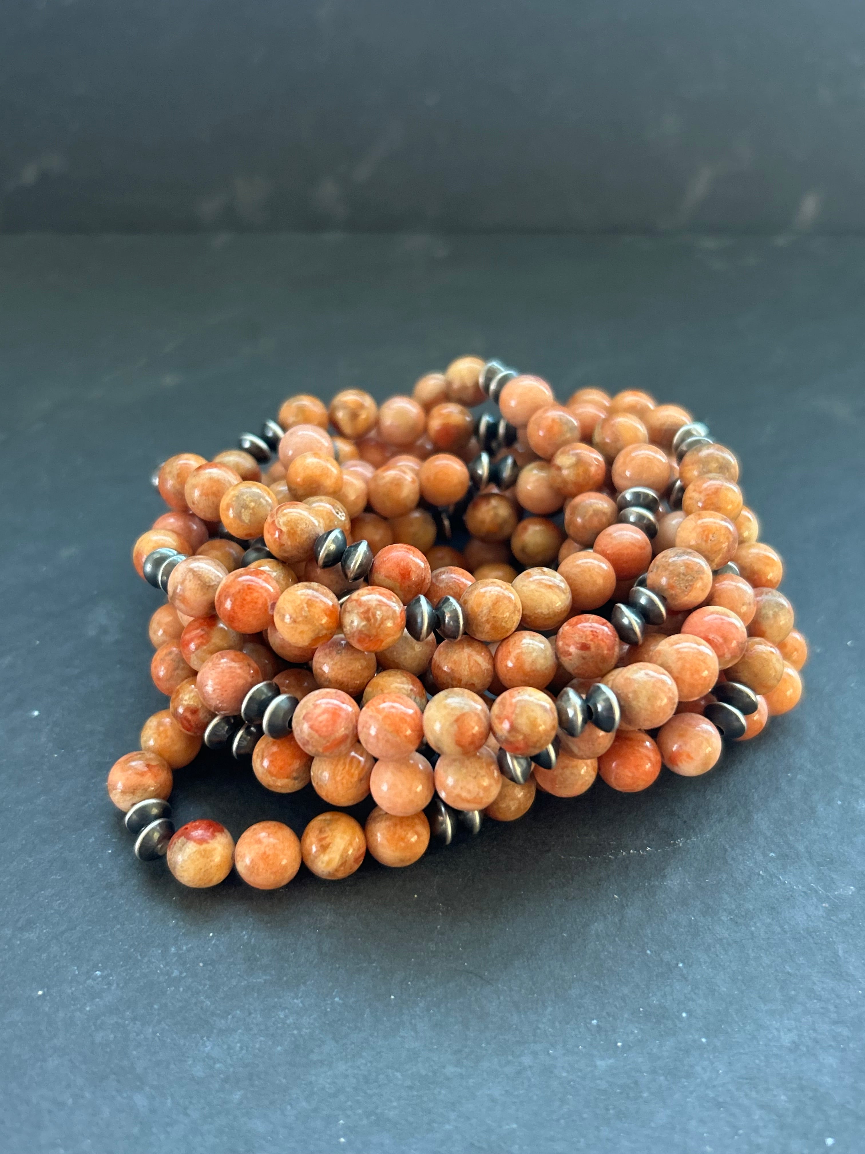 Bone Coral Stretchy Stacker Bracelet Style #2