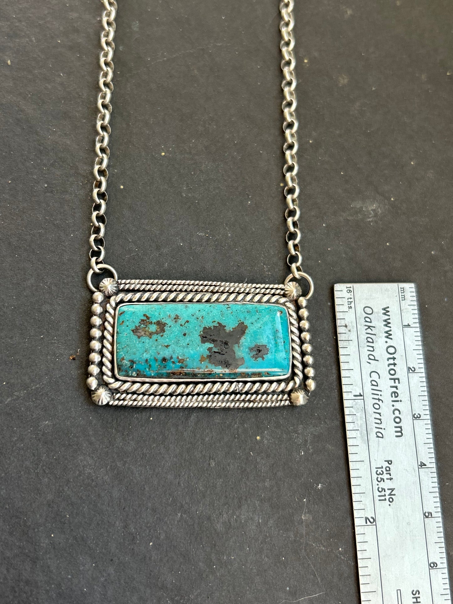 Blue Dream Turquoise Bar Necklace