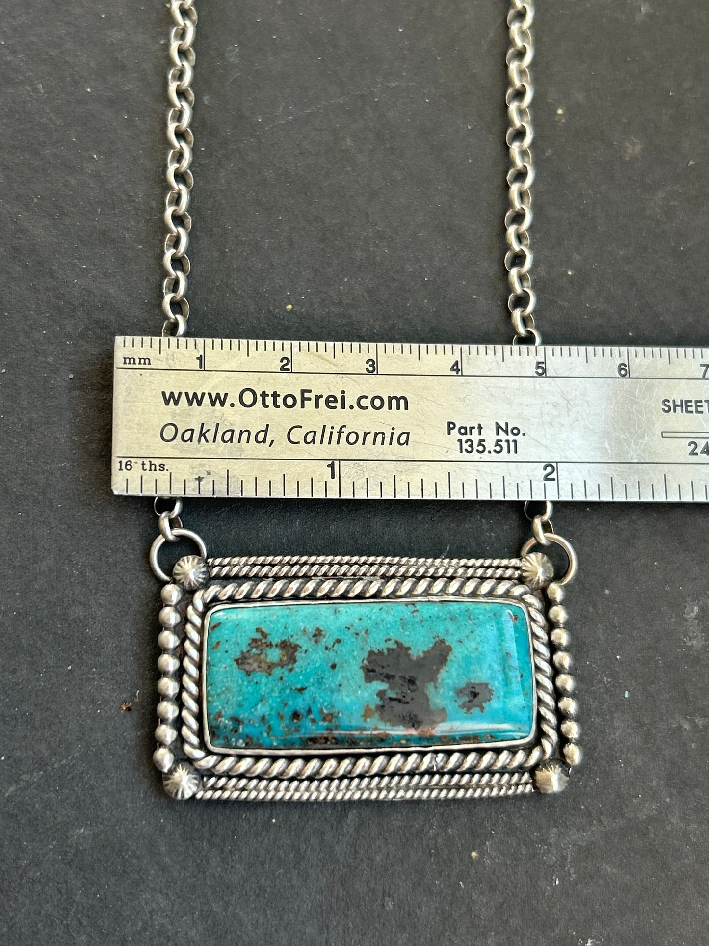 Blue Dream Turquoise Bar Necklace