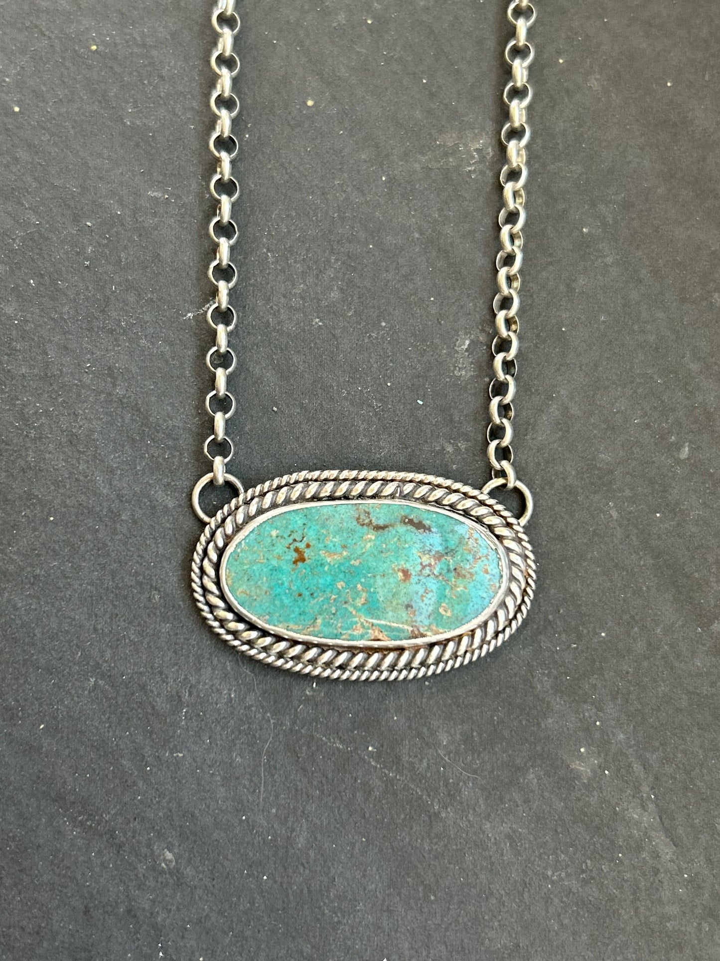 Cripple Creek Turquoise Bar Necklace