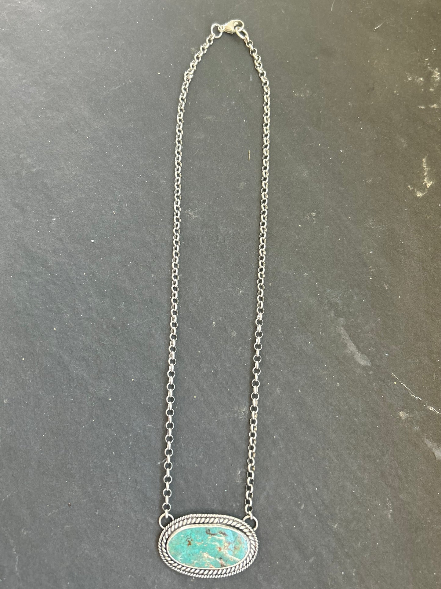 Cripple Creek Turquoise Bar Necklace