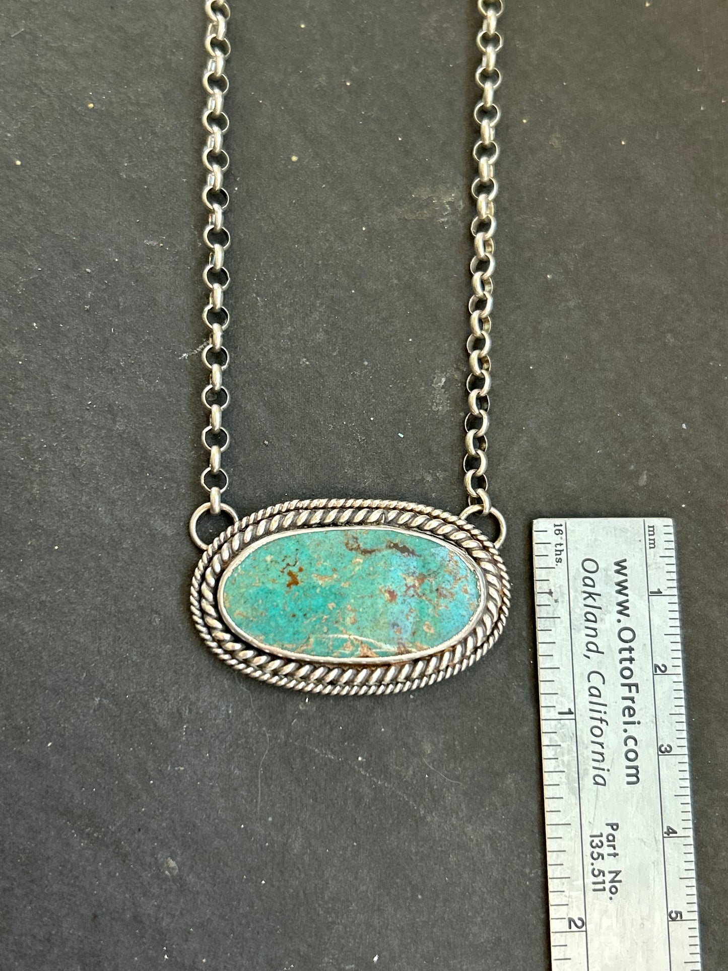 Cripple Creek Turquoise Bar Necklace