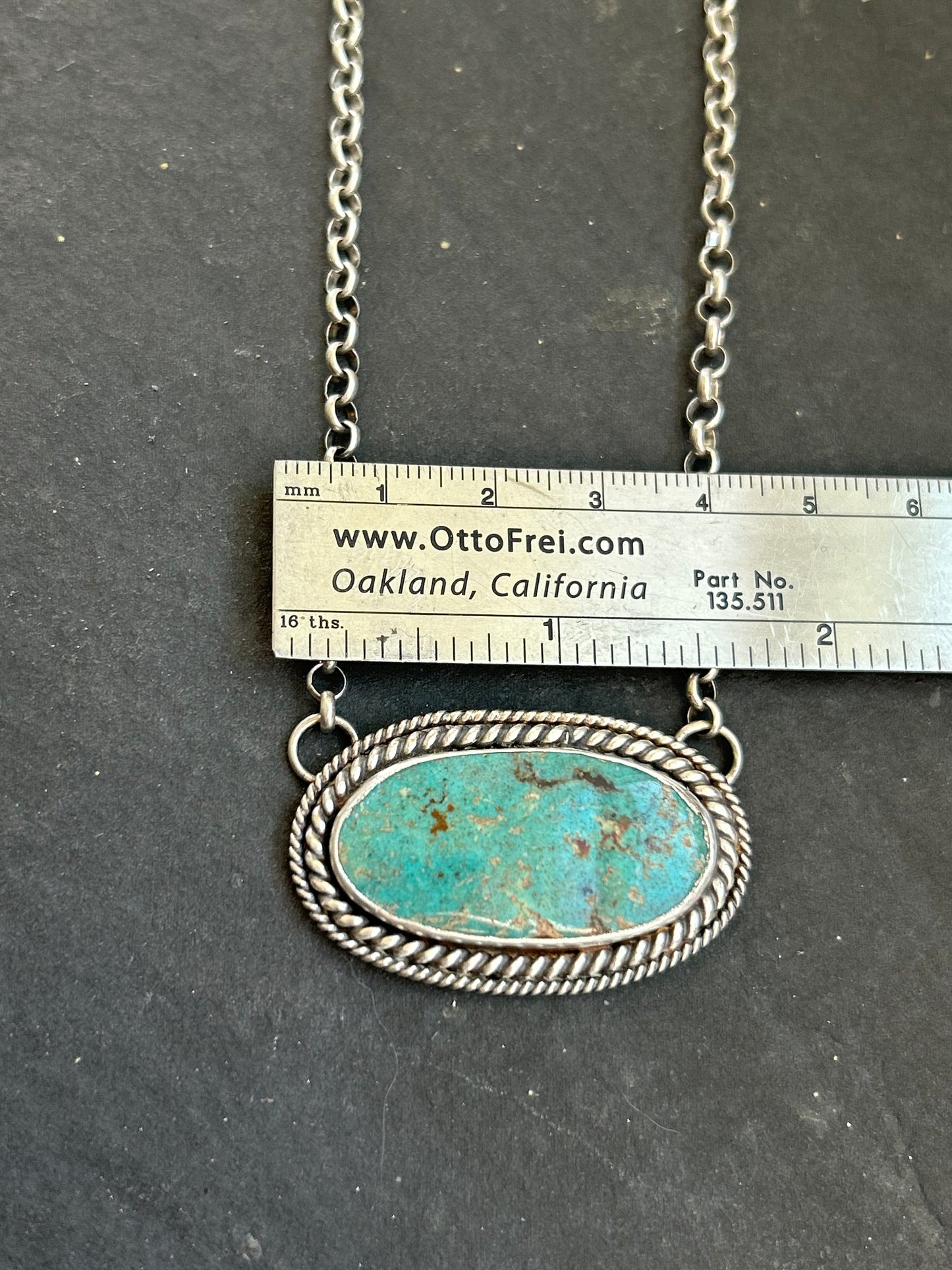 Cripple Creek Turquoise Bar Necklace