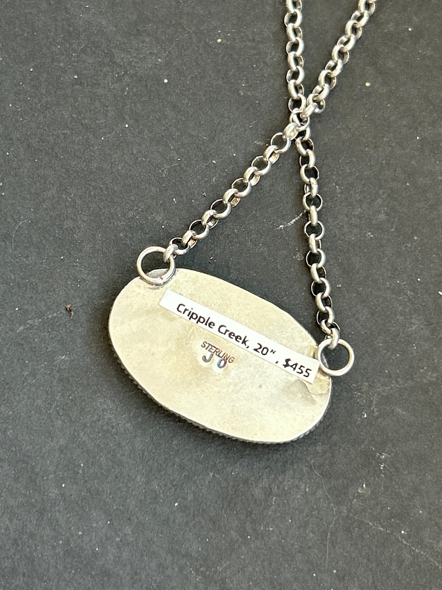 Cripple Creek Turquoise Bar Necklace
