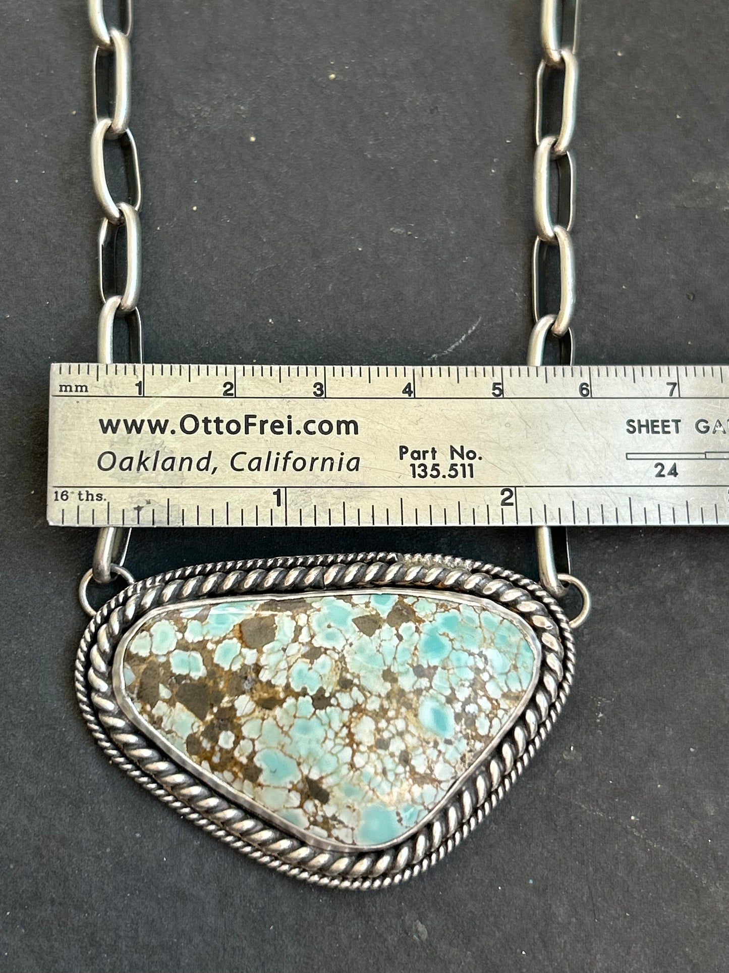 Lone Mountain Turquoise Bar Necklace