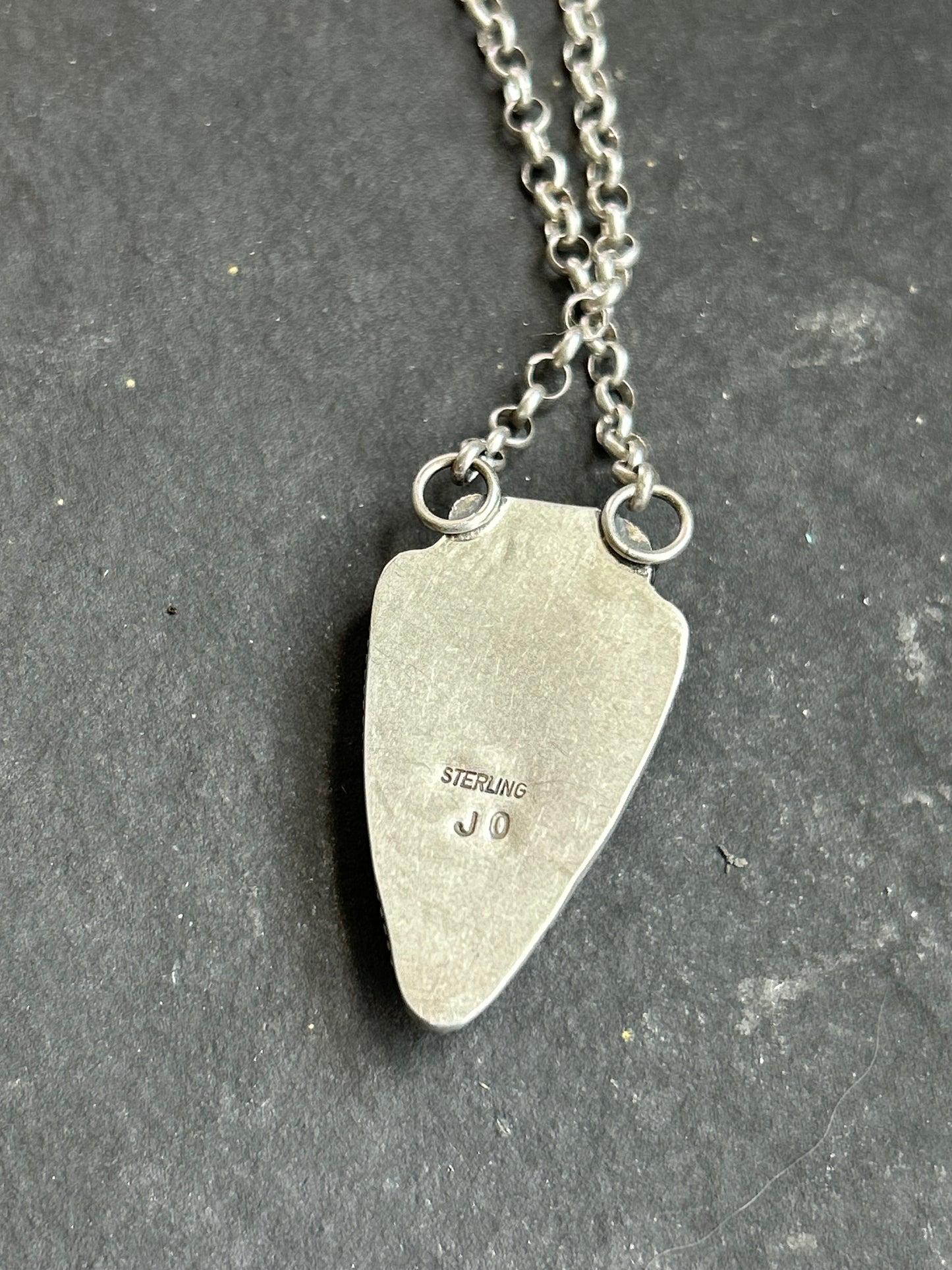 Rhodochrosite Arrowhead Necklace