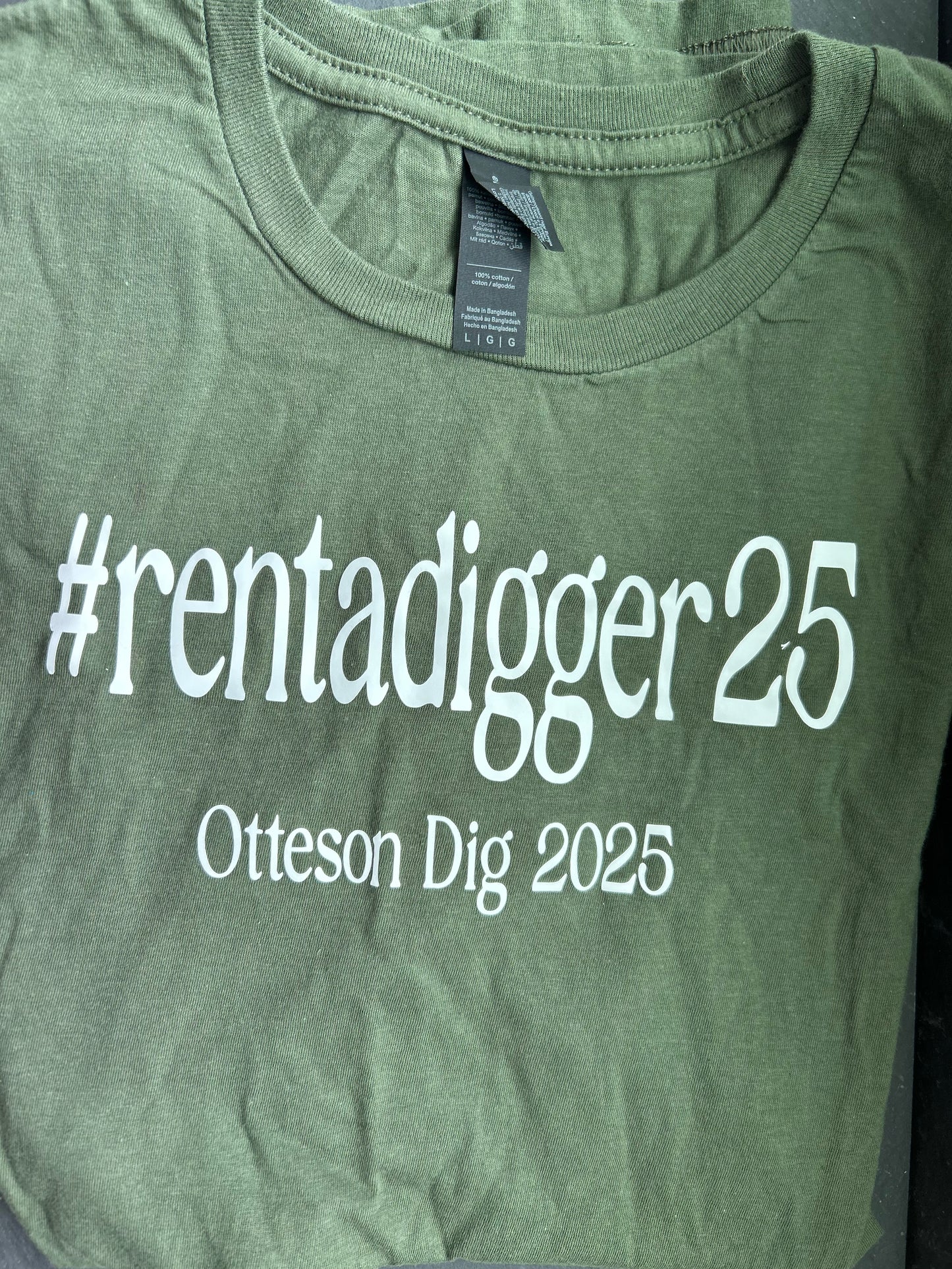 Adult Size Large Crew Neck T-Shirt