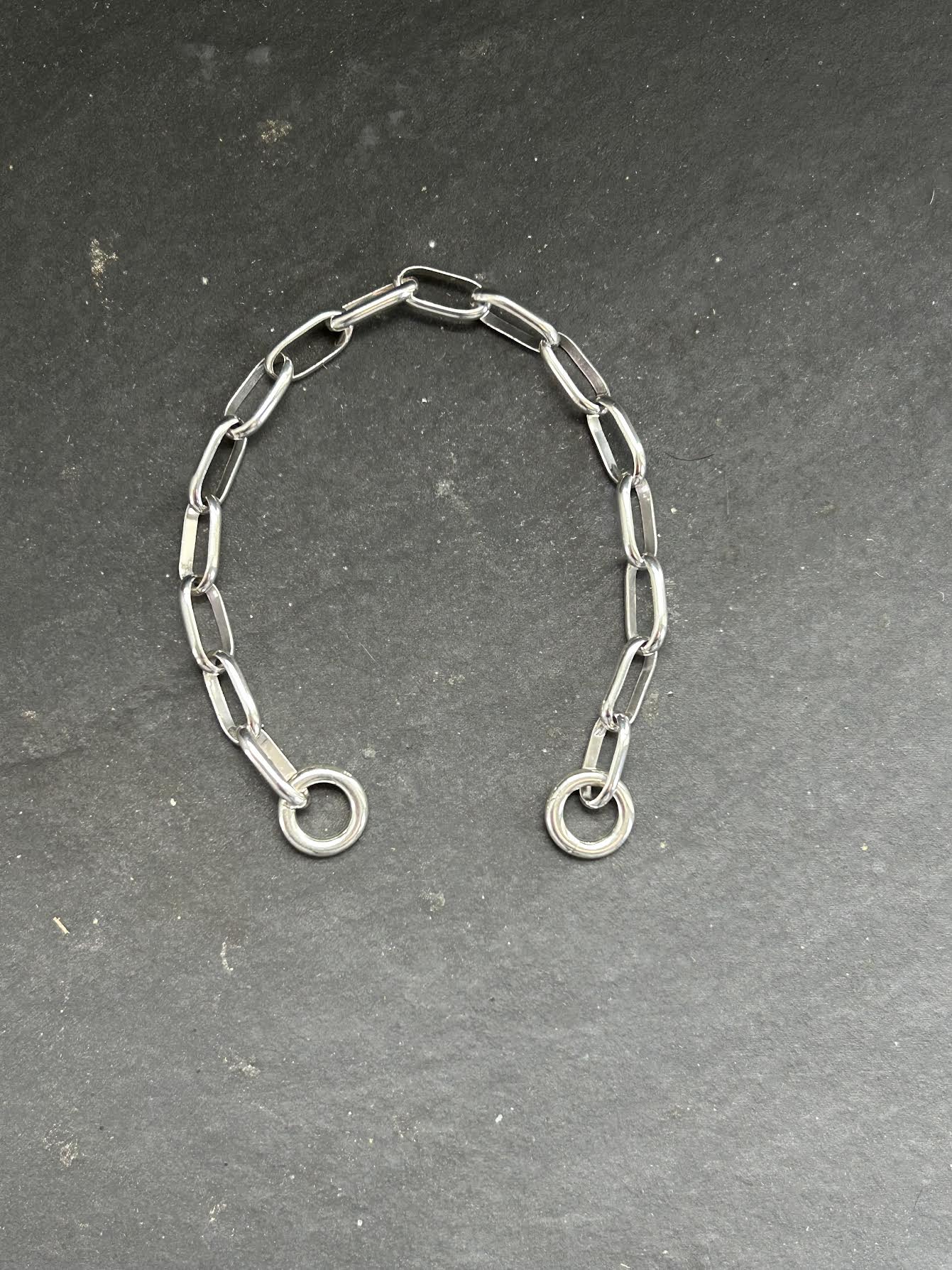 Sterling Silver Medium Link Dainty Paperclip Twilly Slider Converter Chain