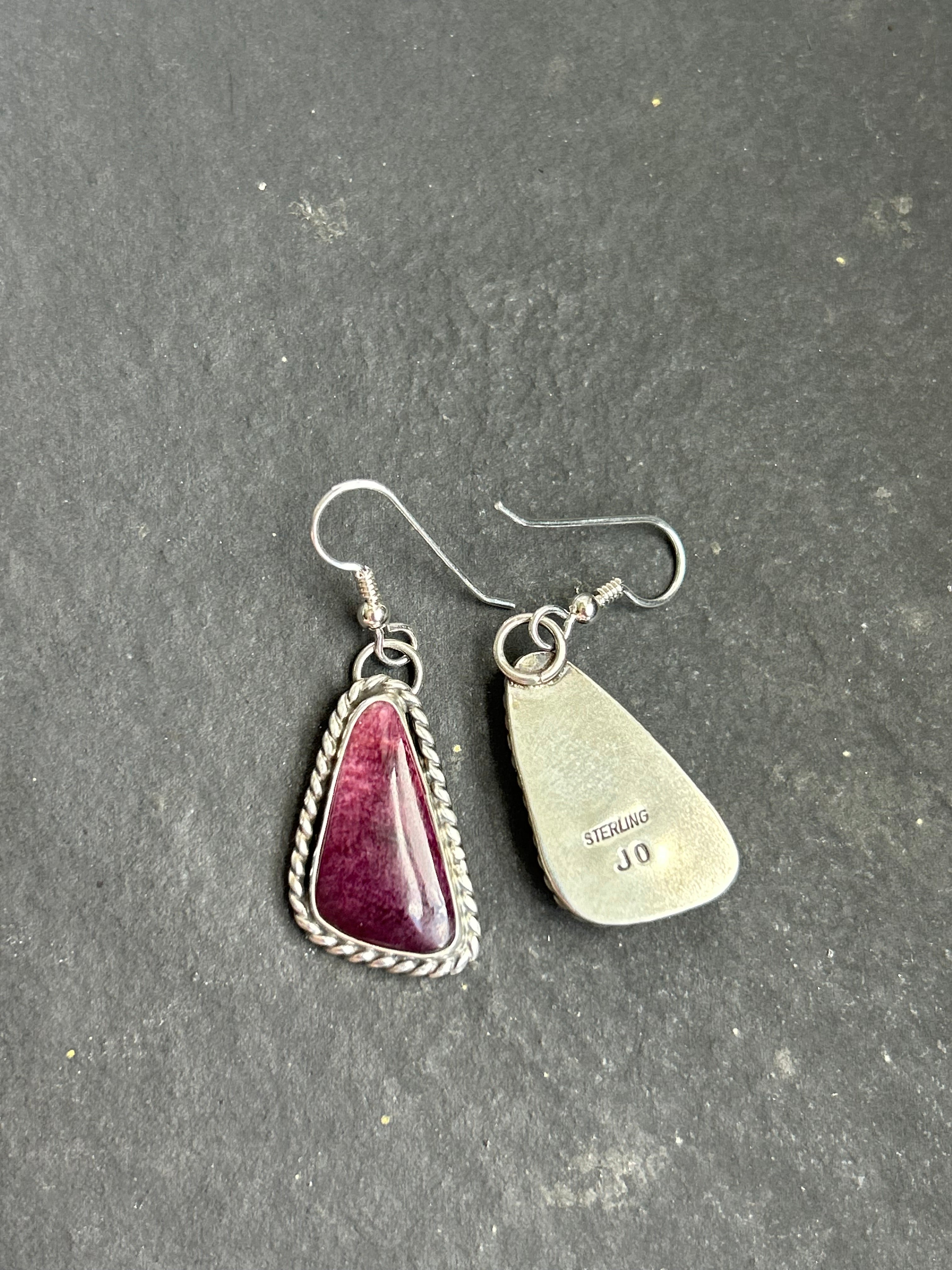 Sunset Spiny Oyster Dangle Earrings
