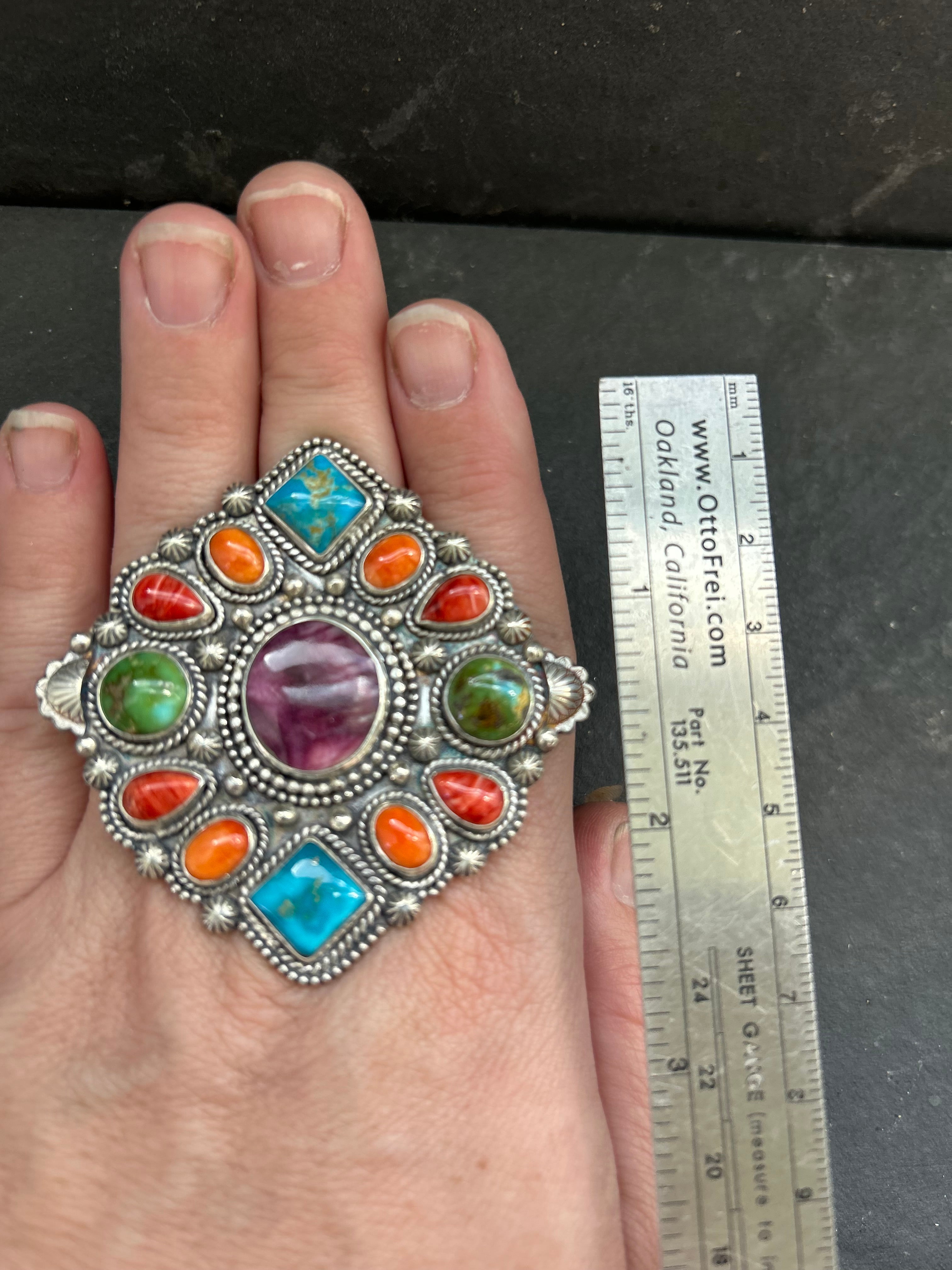 Rainbow Mosaic Ring