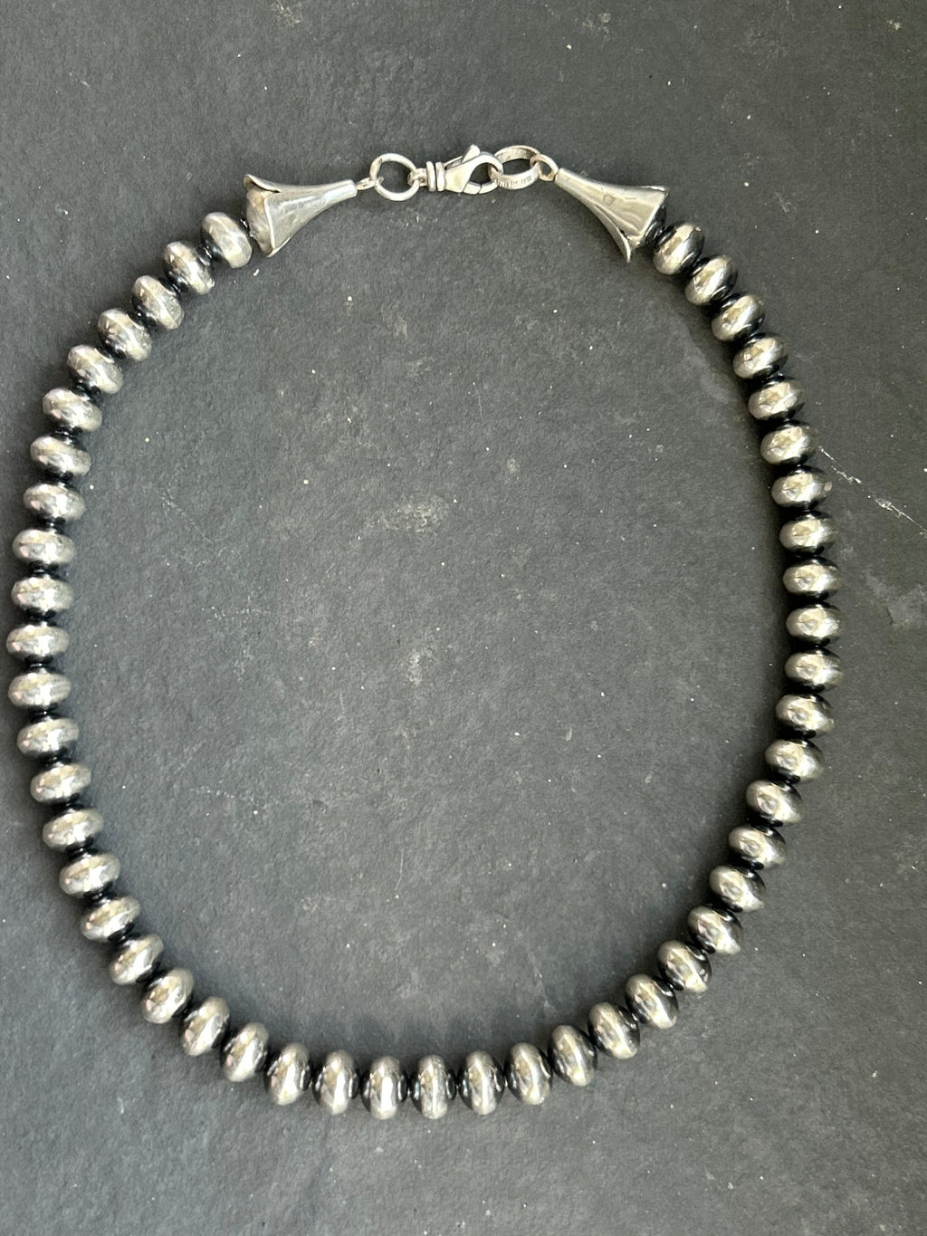 Sterling Silver 11mm Handmade Ponca Pearl Necklace