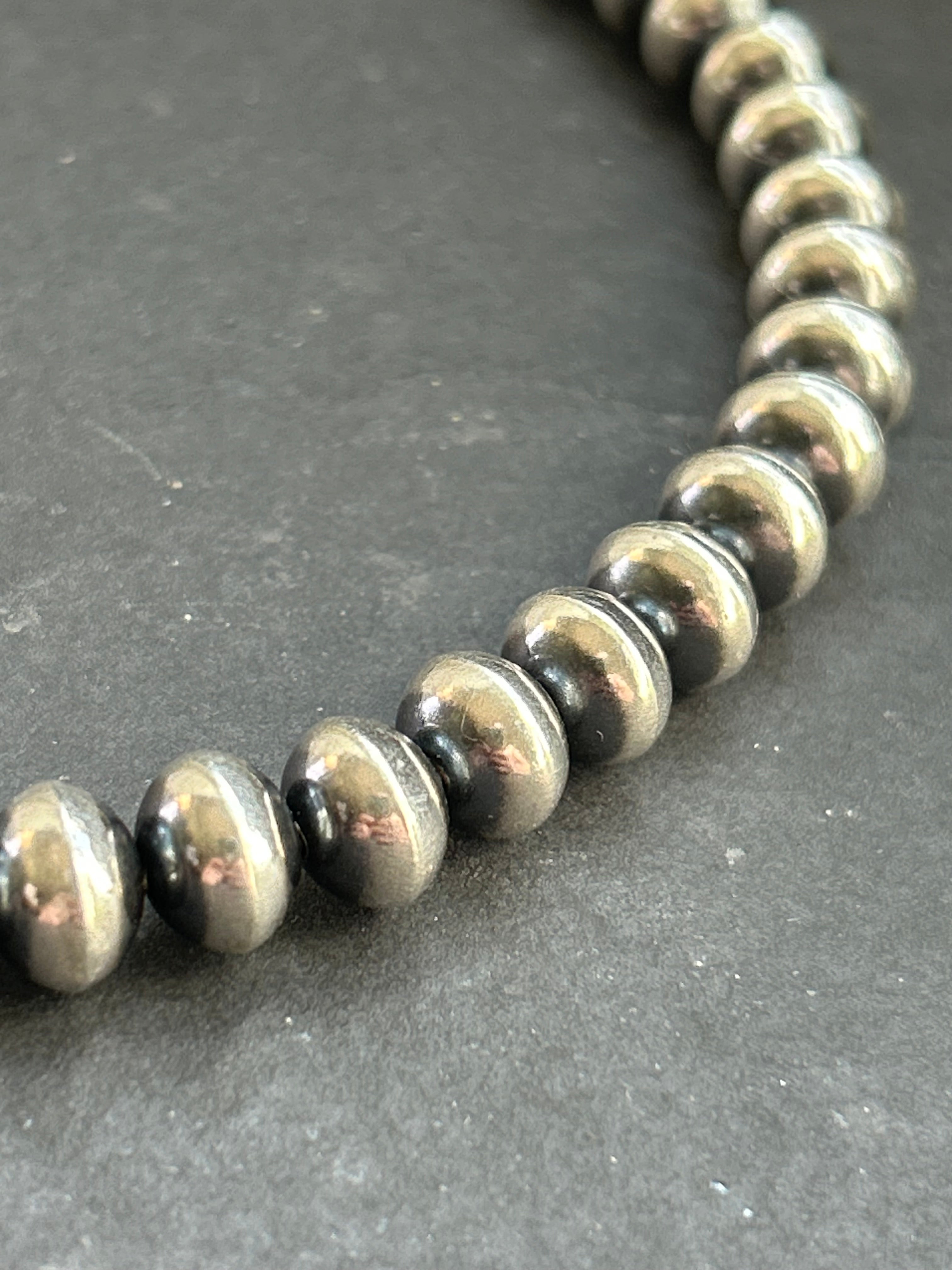 Sterling Silver 11mm Handmade Ponca Pearl Necklace