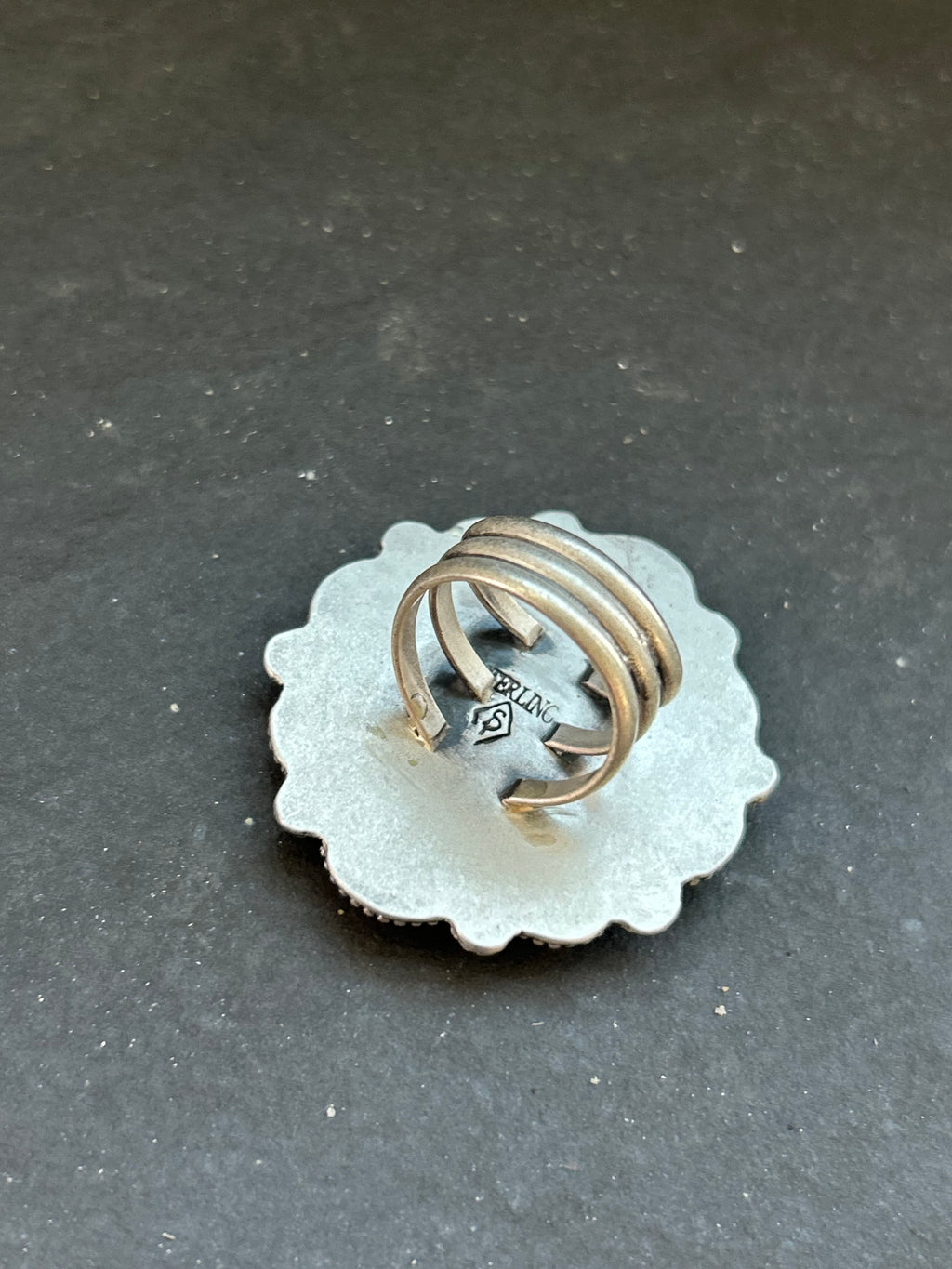 Orange Spiny Oyster Cluster Ring Style #1