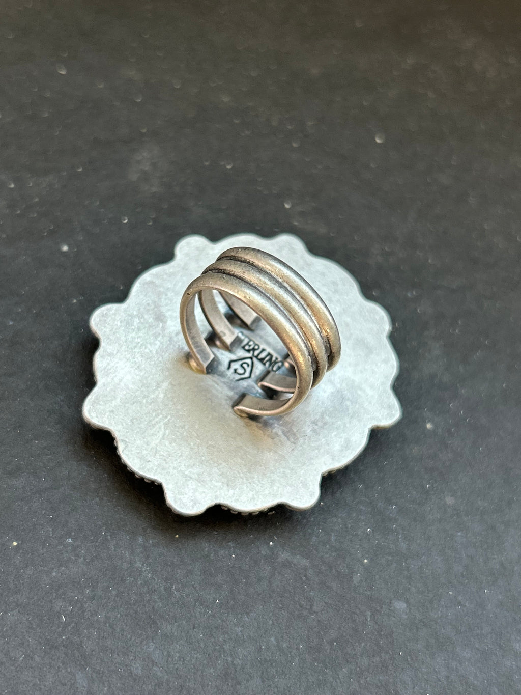 Orange Spiny Oyster Cluster Ring Style #2