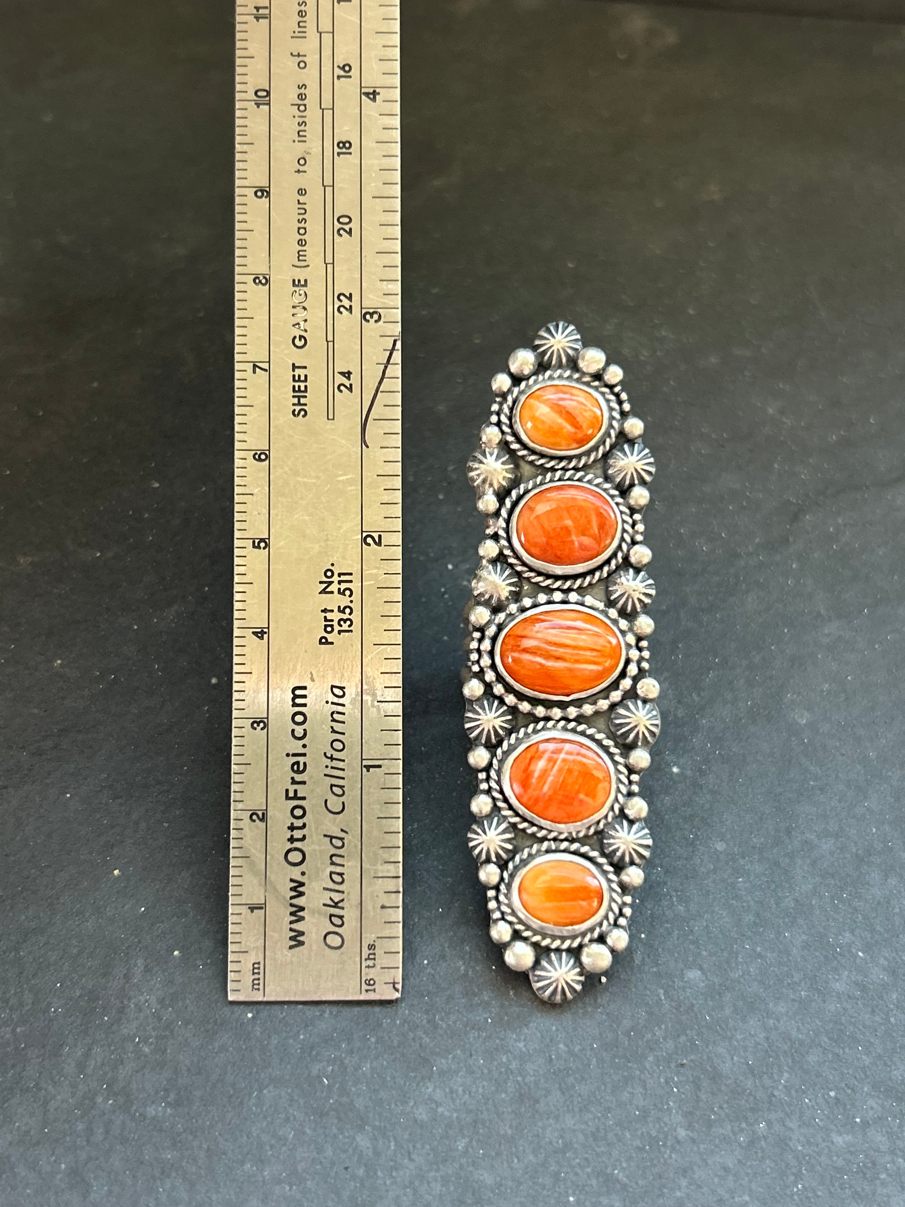 Orange Spiny Oyster Crawler Ring