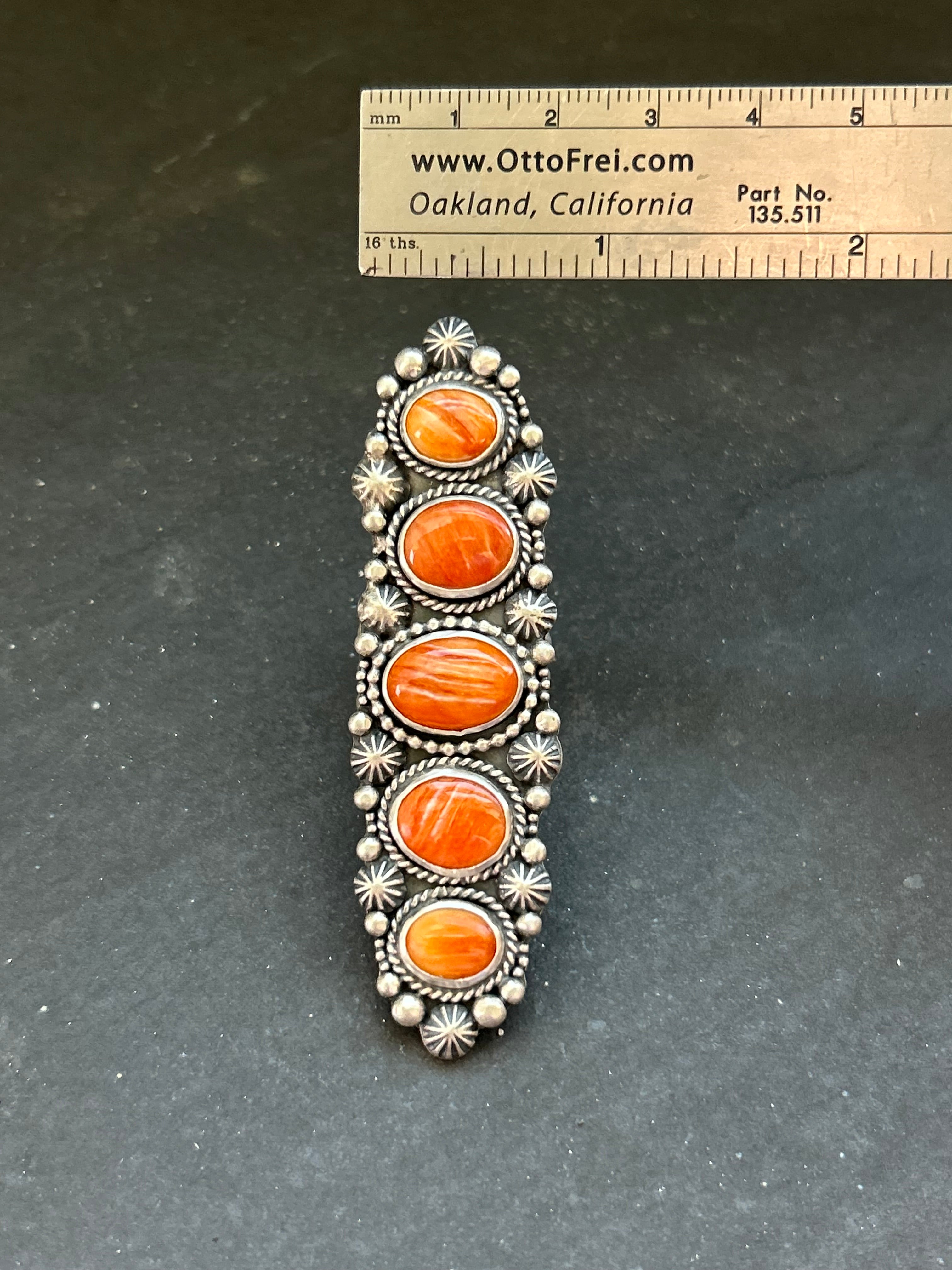 Orange Spiny Oyster Crawler Ring