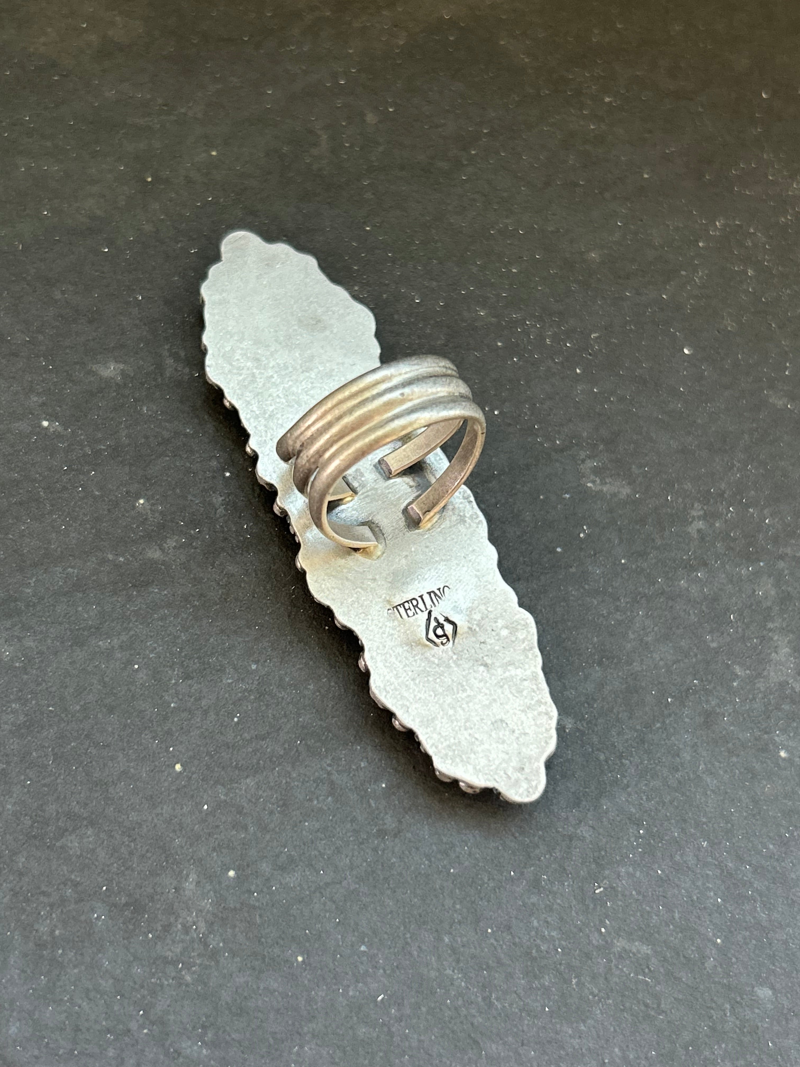 Orange Spiny Oyster Crawler Ring