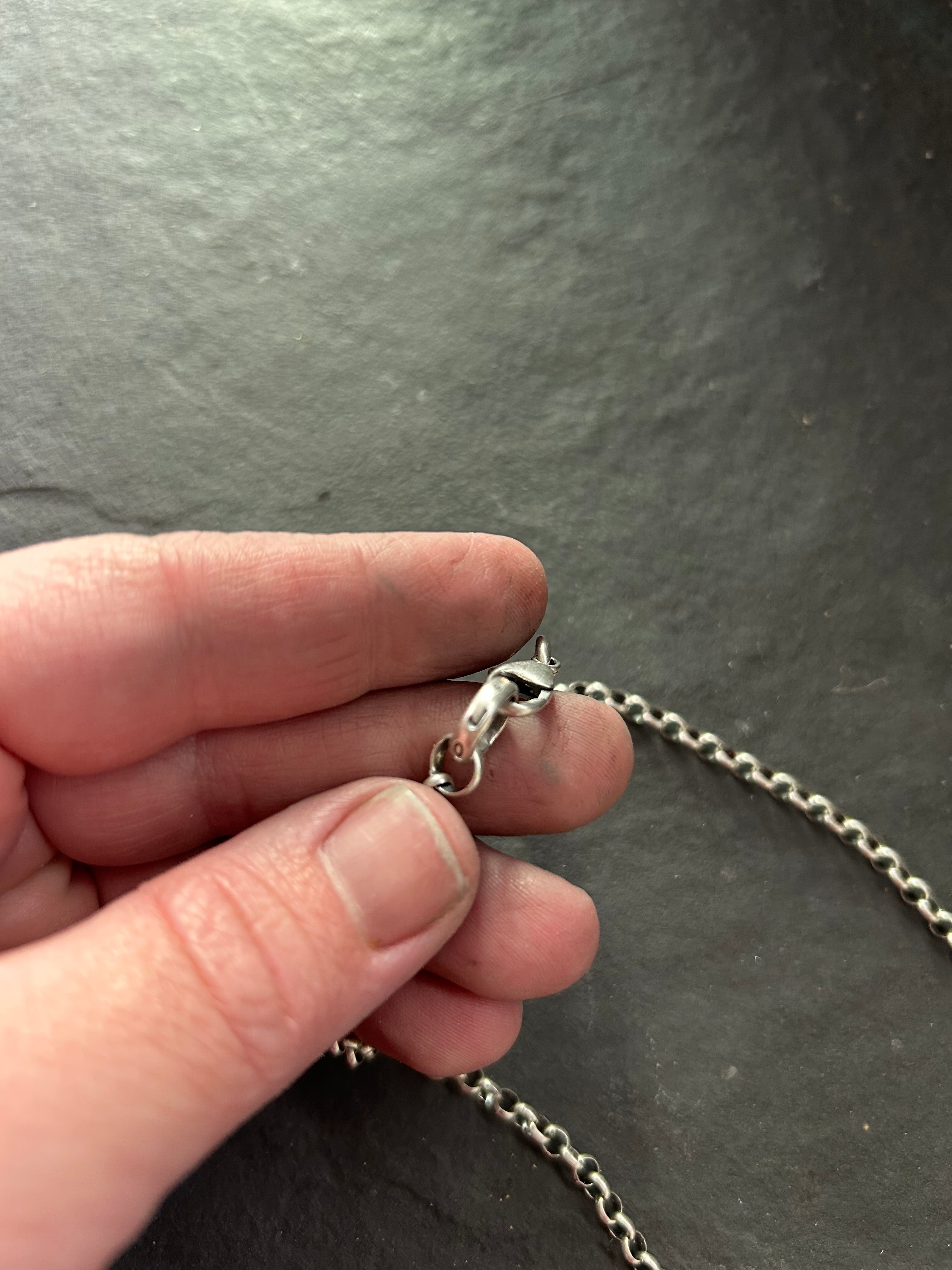 Sterling Silver + Vintage Coin 18" Ponca Bar Pendant Necklace