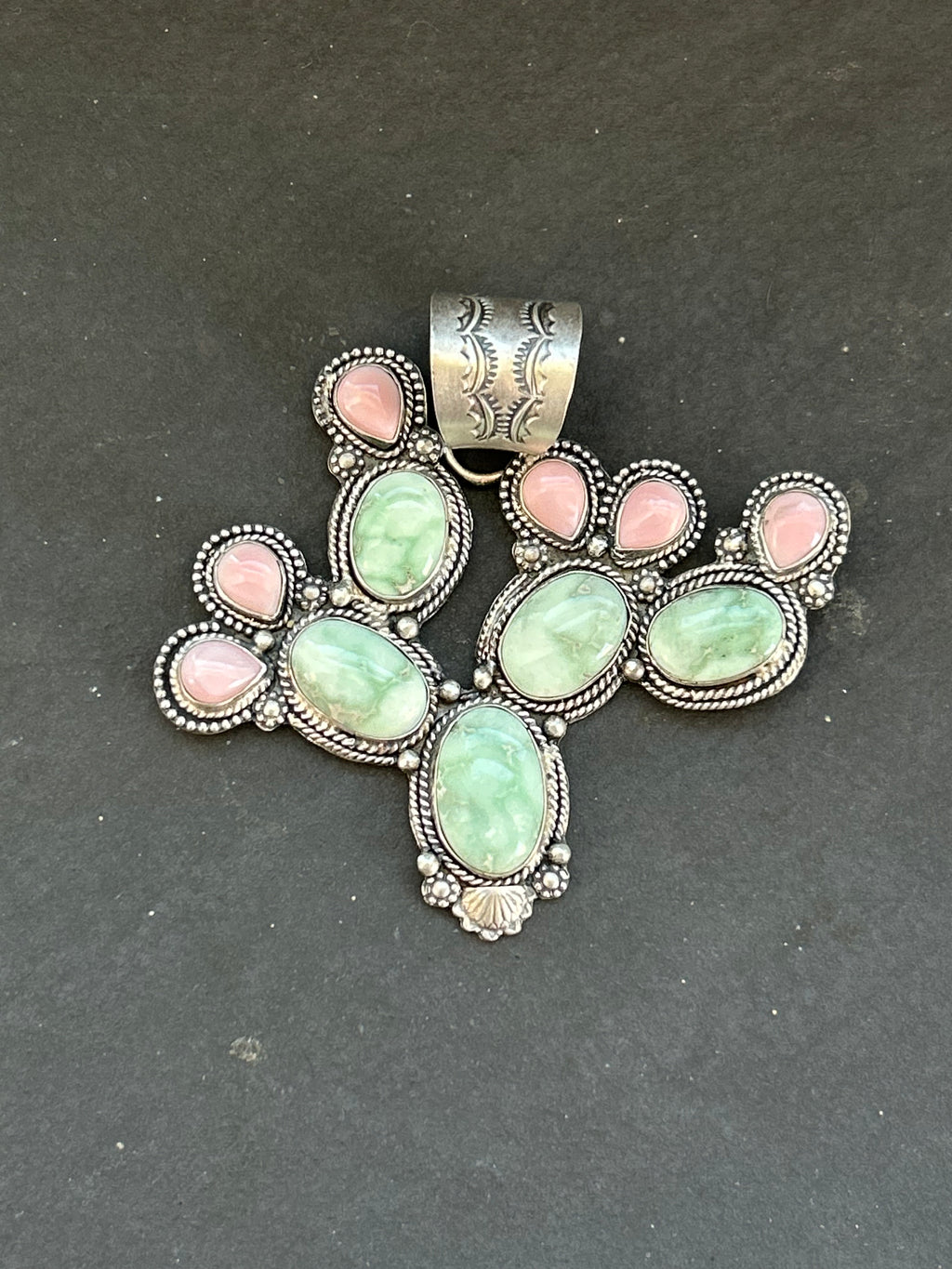 Paloma + Pink Conch Cactus Pendant