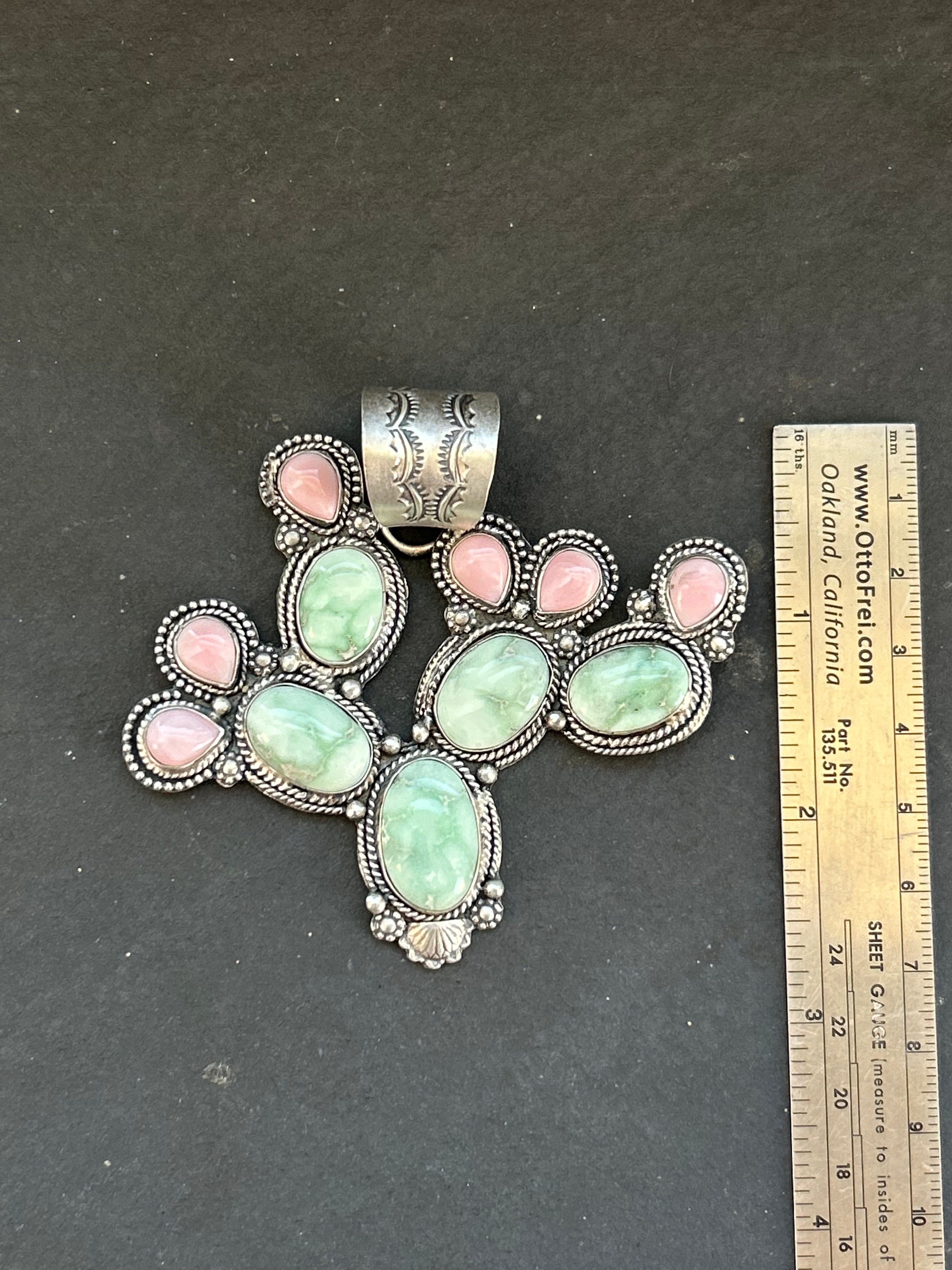 Paloma + Pink Conch Cactus Pendant