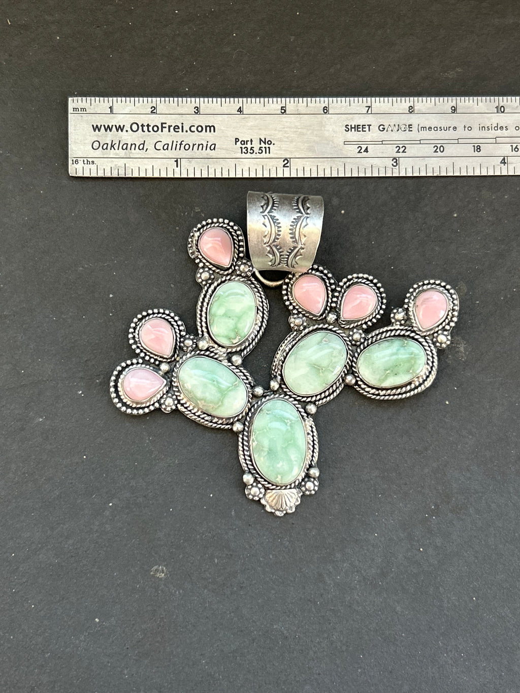 Paloma + Pink Conch Cactus Pendant