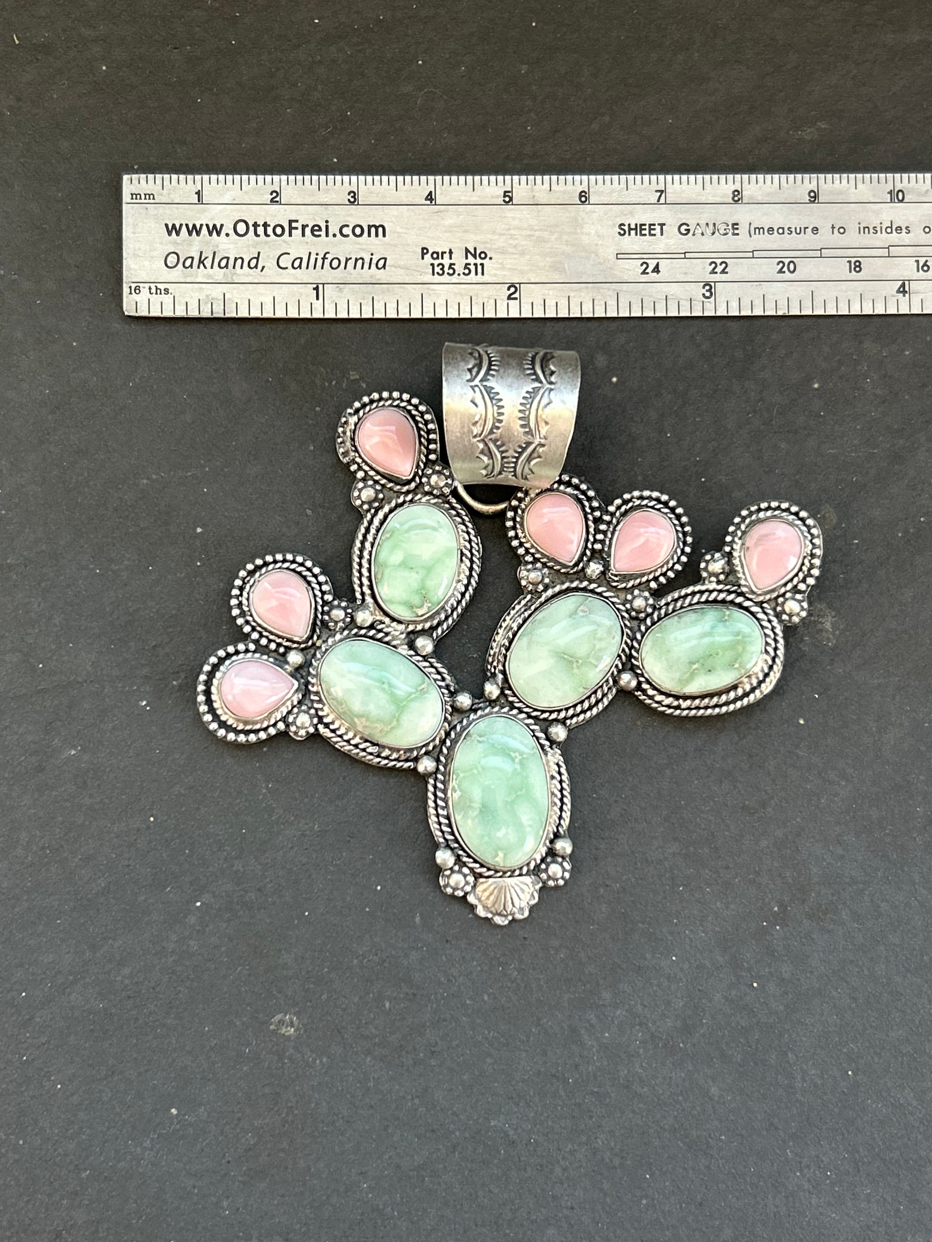 Paloma + Pink Conch Cactus Pendant