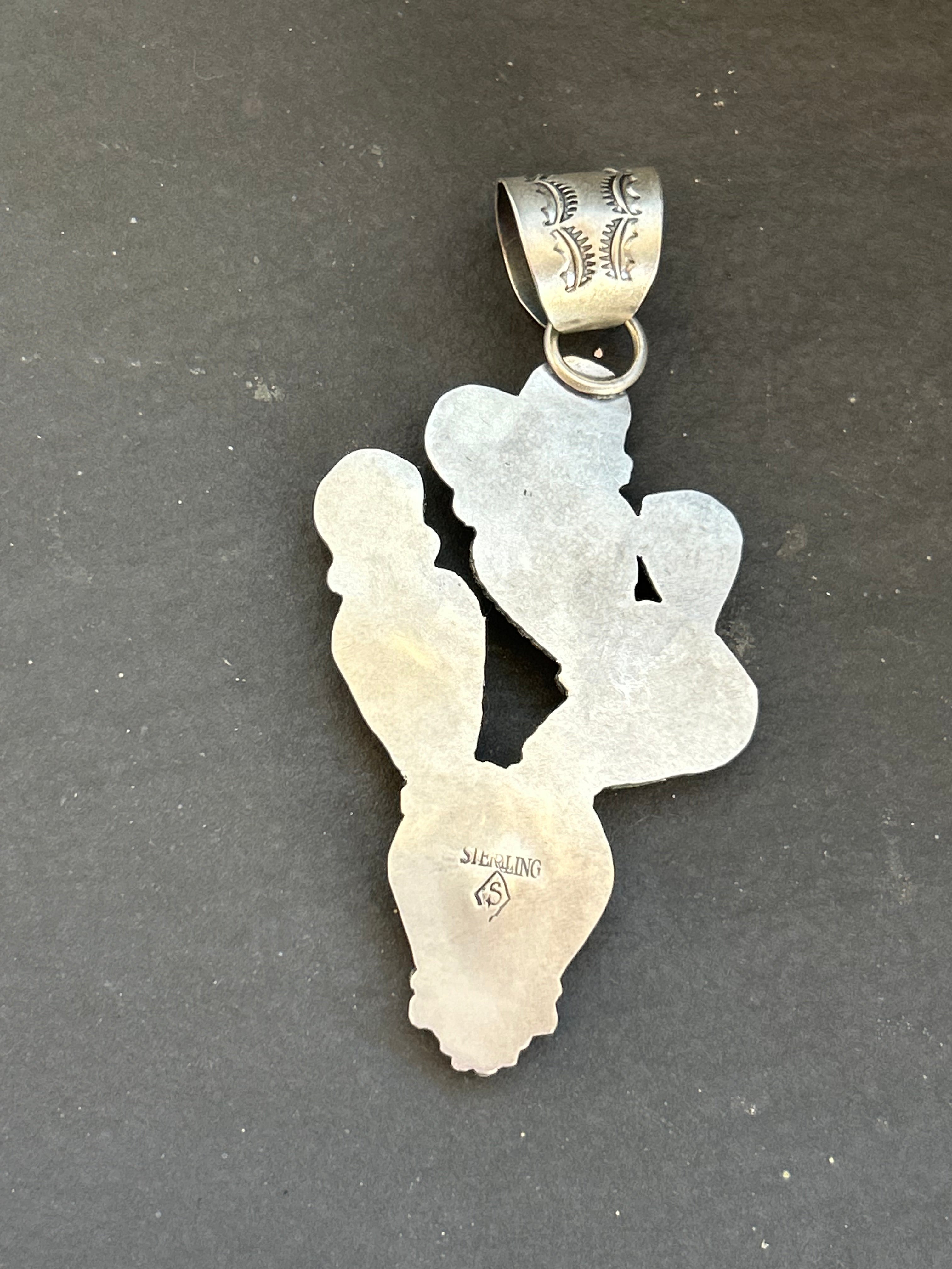 Cripple Creek + Pink Conch Cactus Pendant