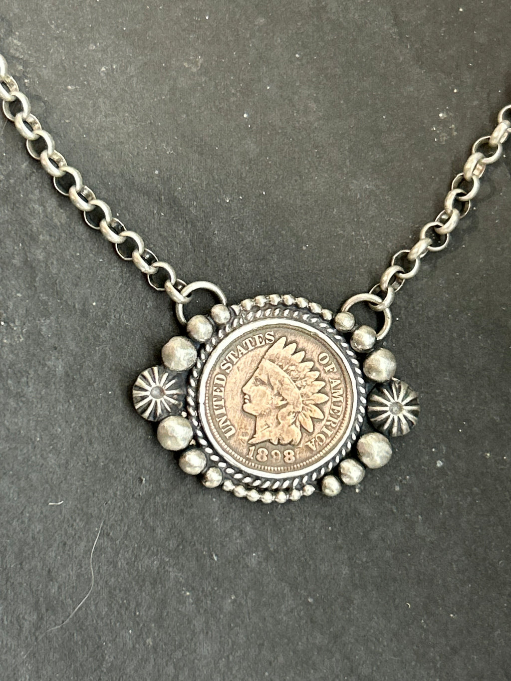 Indian Head Penny Fixed Chain Neckace