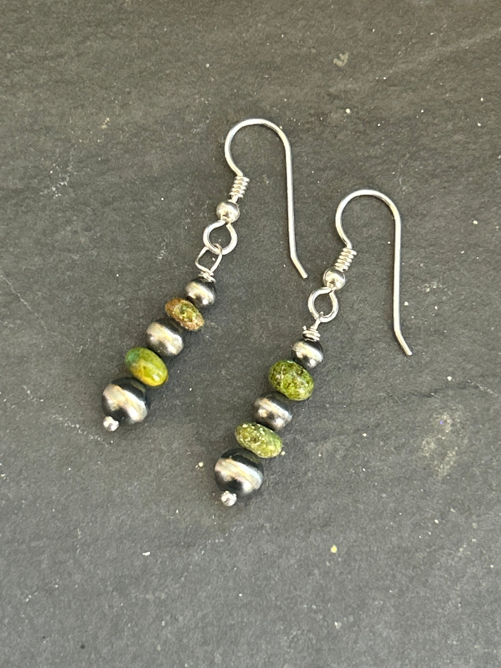 Autumn Creek Turquoise Tapered Dangle Earrings