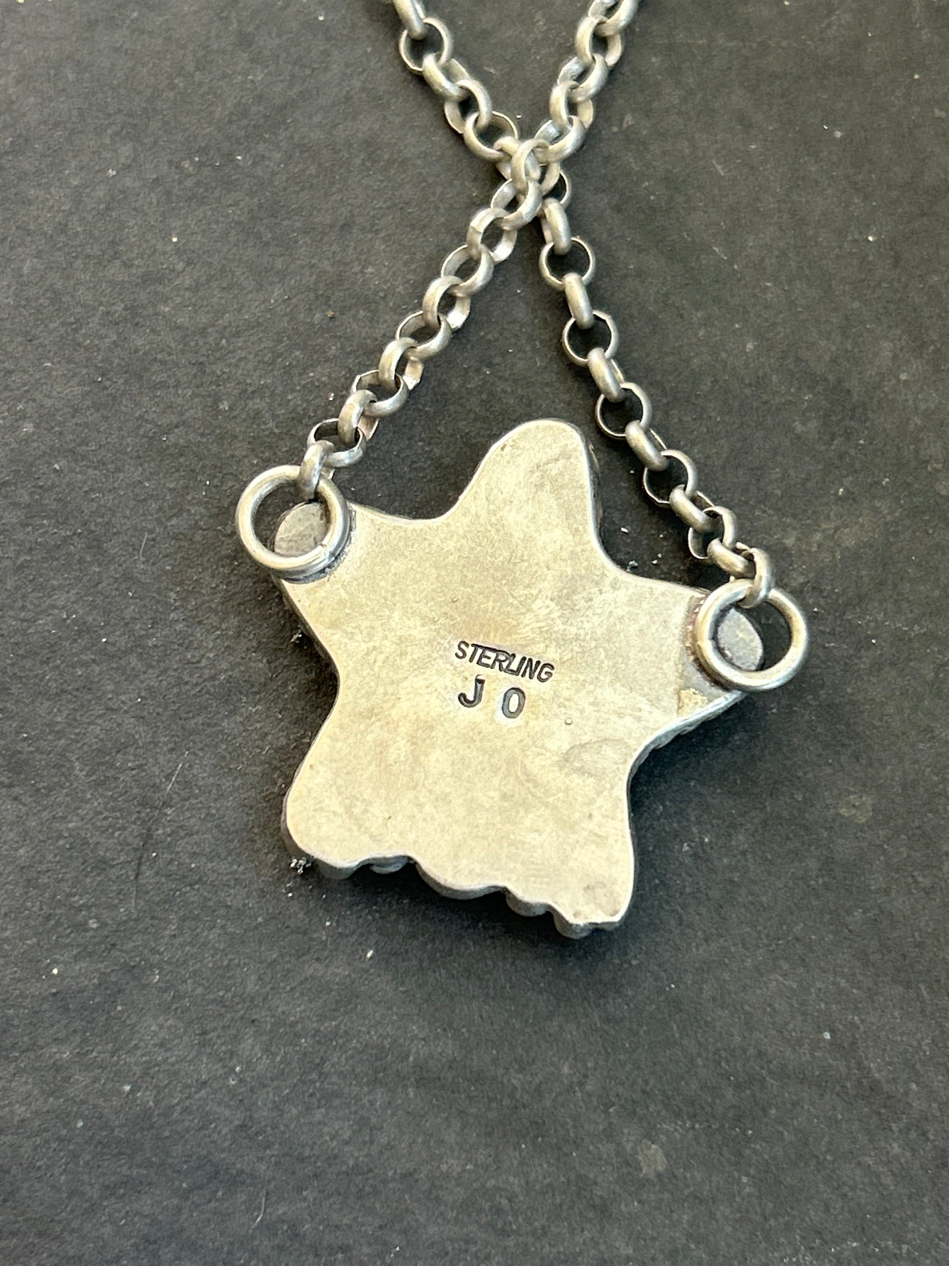 Green Wrangler Dahlia Star Necklace