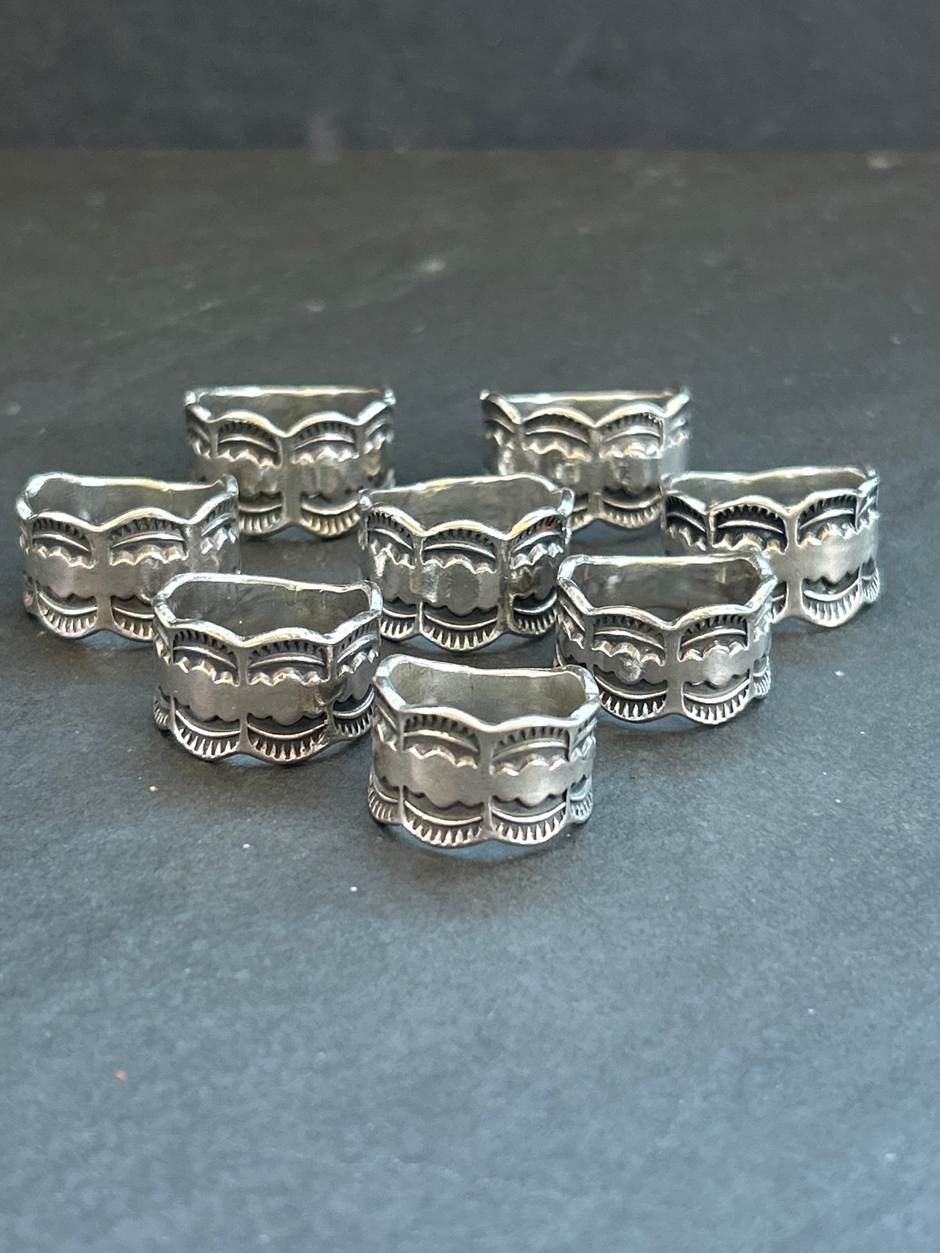 Sterling Silver Scalloped Edge Ring