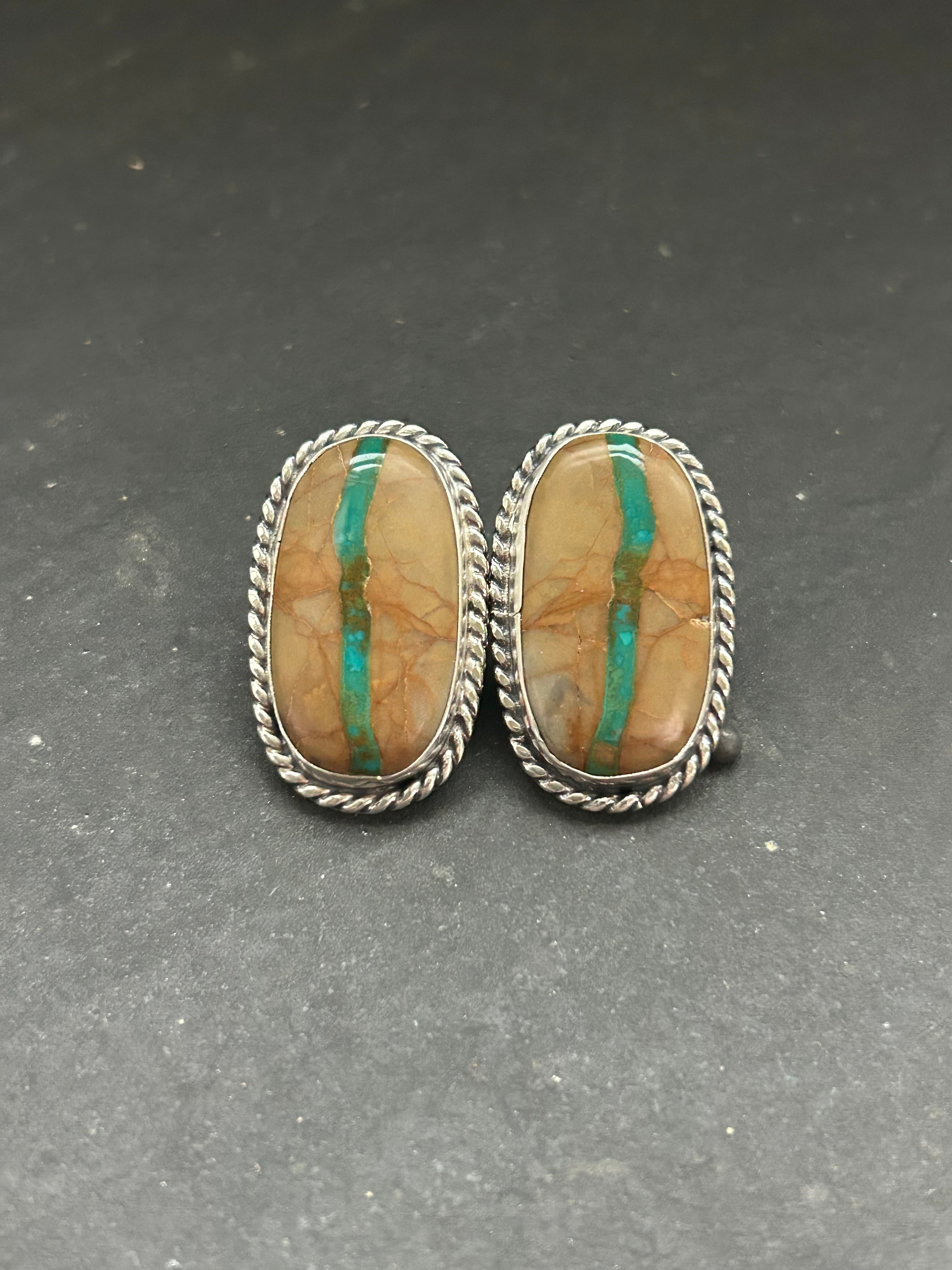 Ribbon Royston Stud Earrings