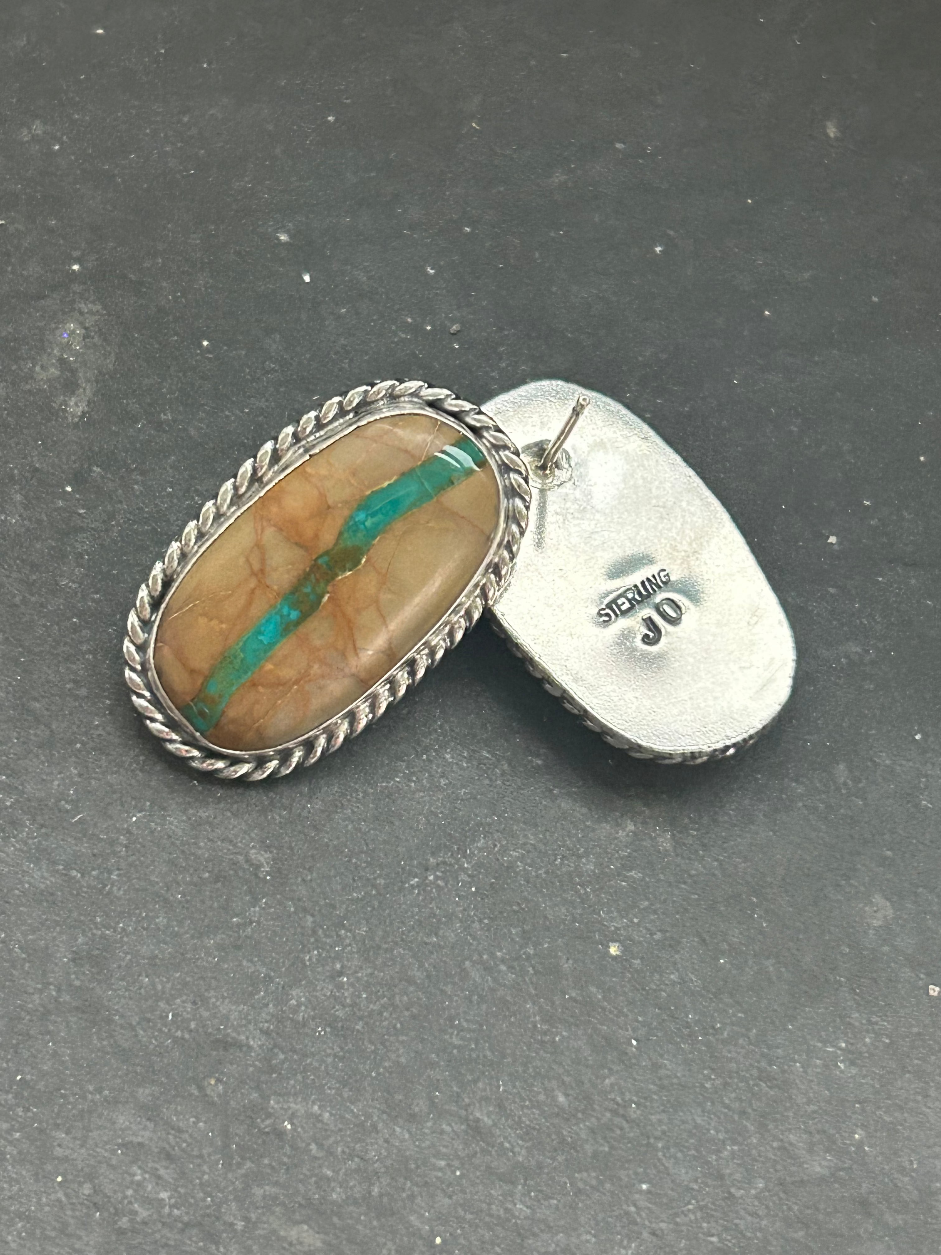 Ribbon Royston Stud Earrings