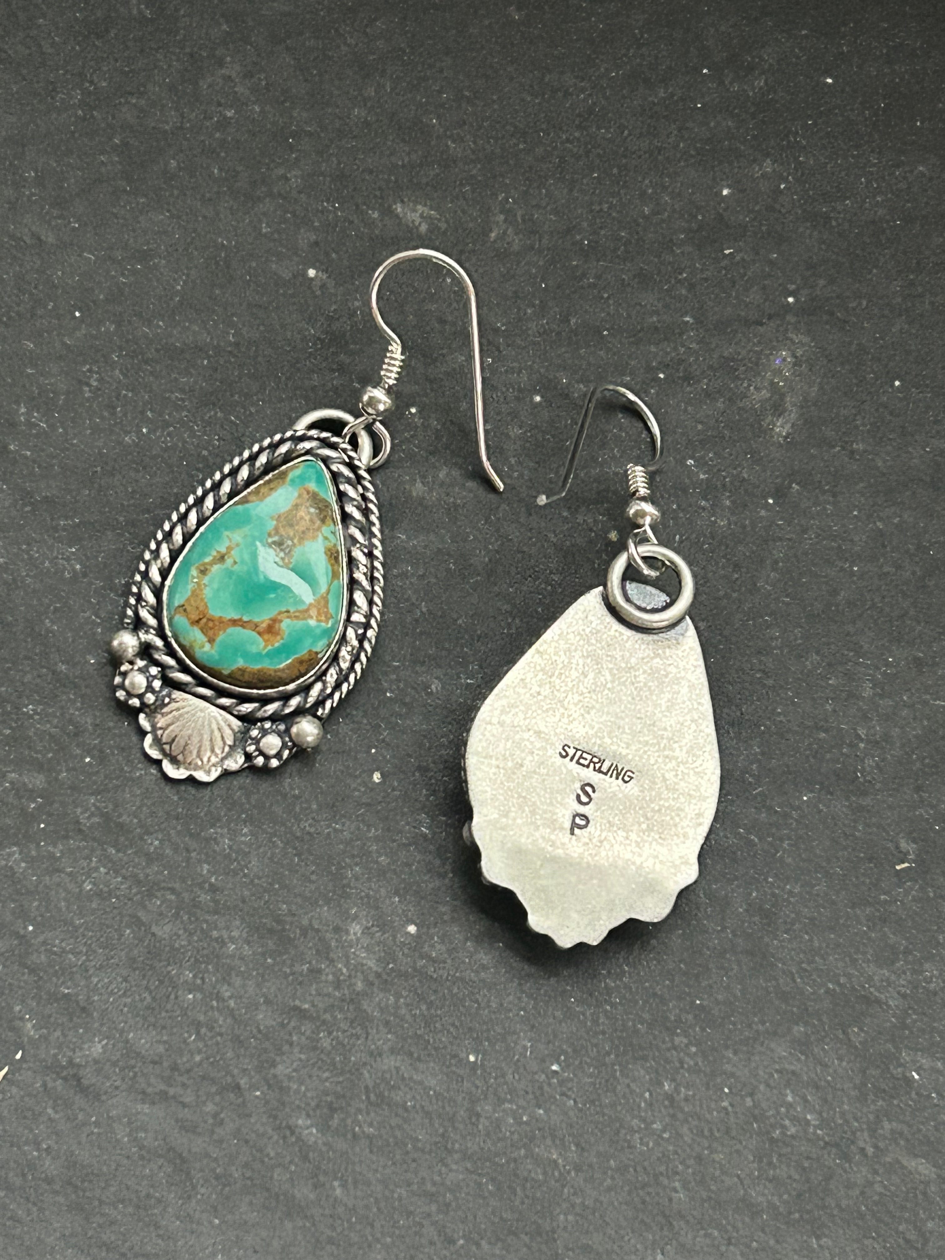 Tyrone Turquoise Dangle Earrings