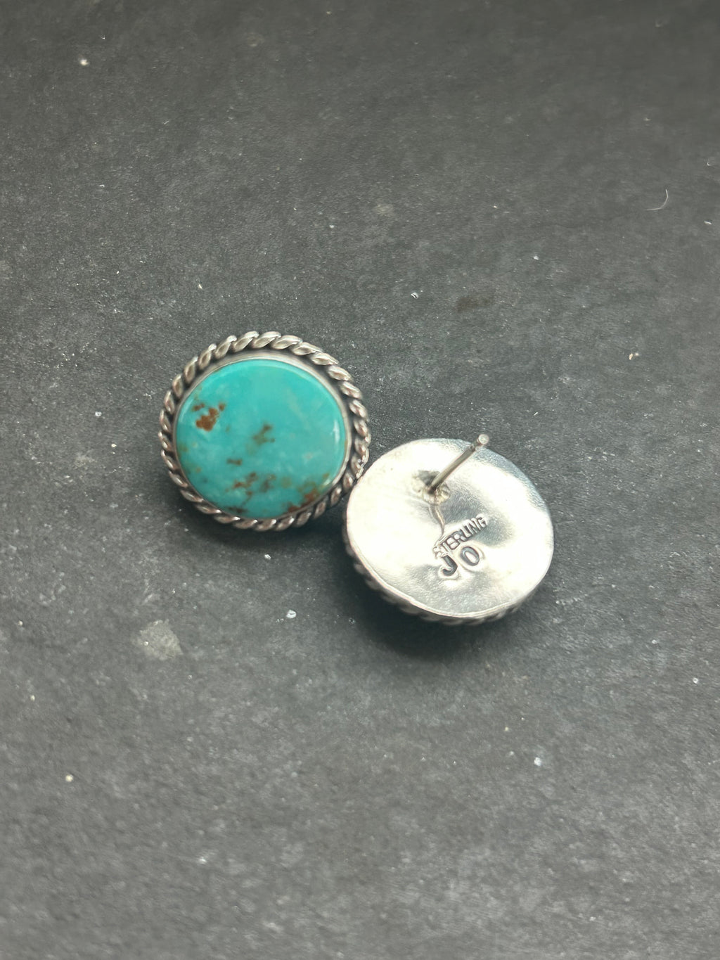 Boa Canyon Turquoise Stud Earrings Style #2