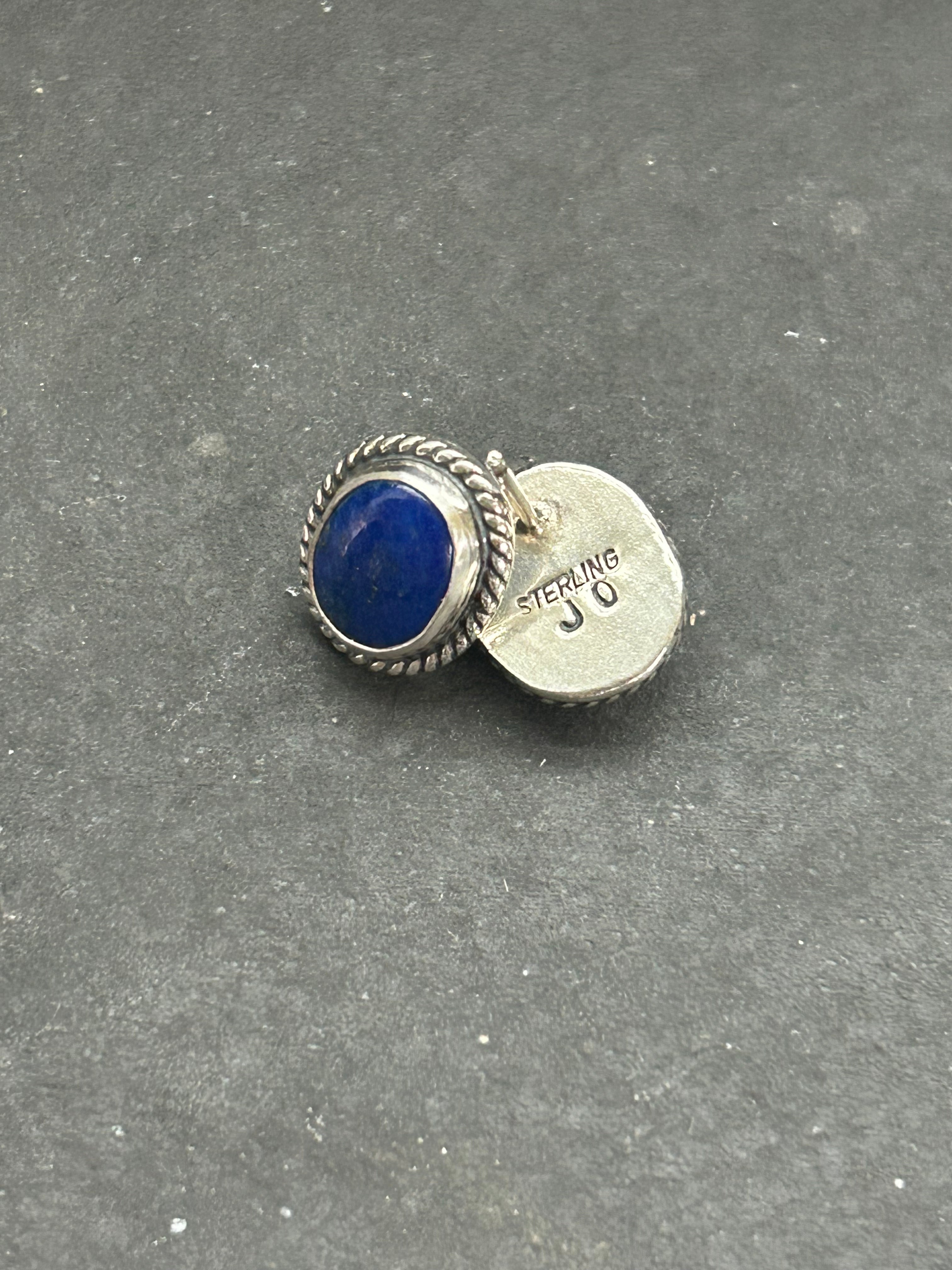 Lapis Lazuli Stud Earrings