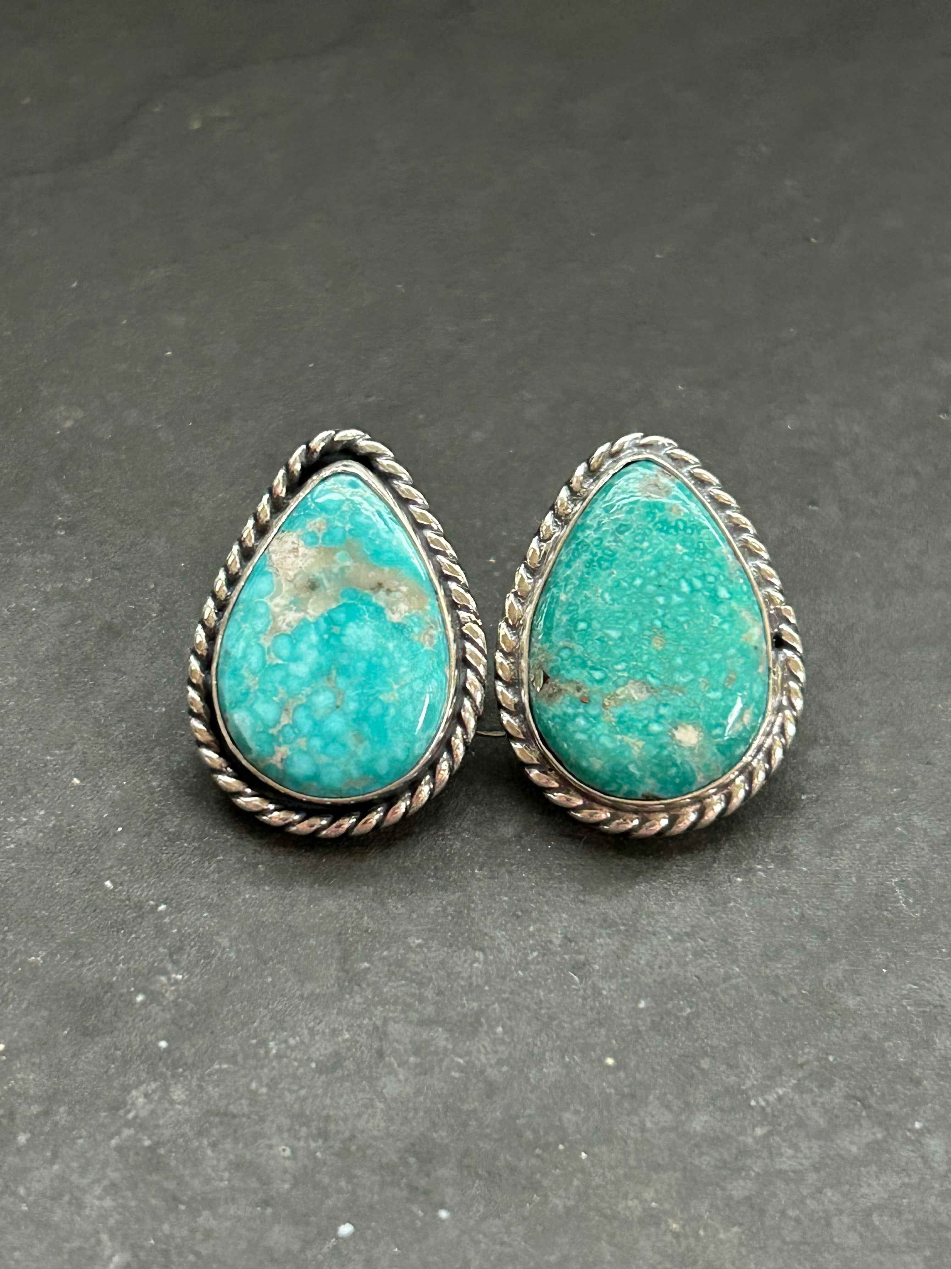 Whitewater Turquoise Stud Earrings