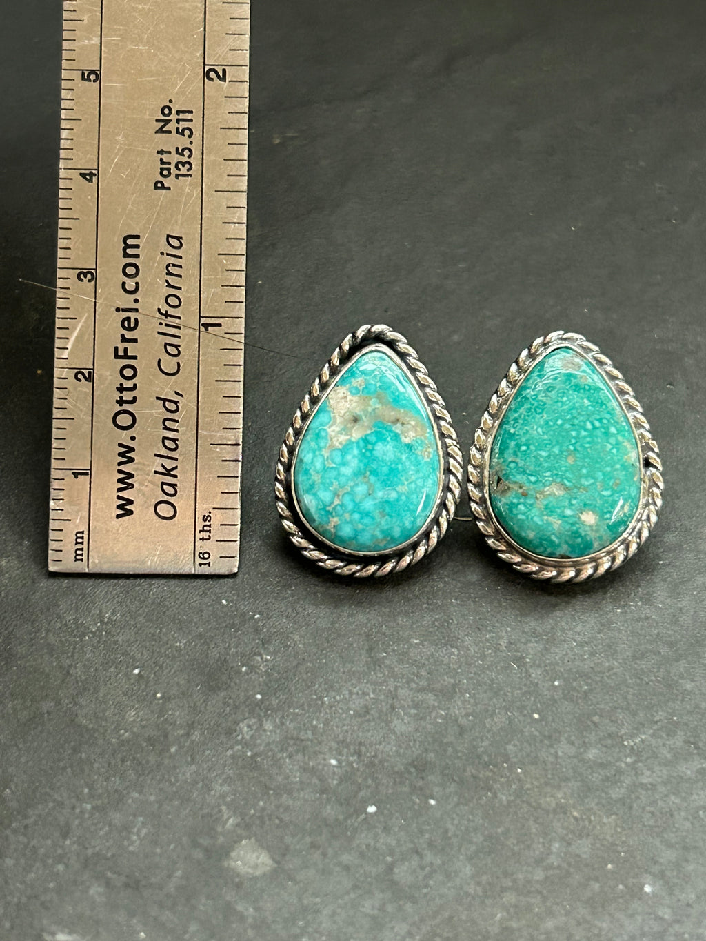 Whitewater Turquoise Stud Earrings