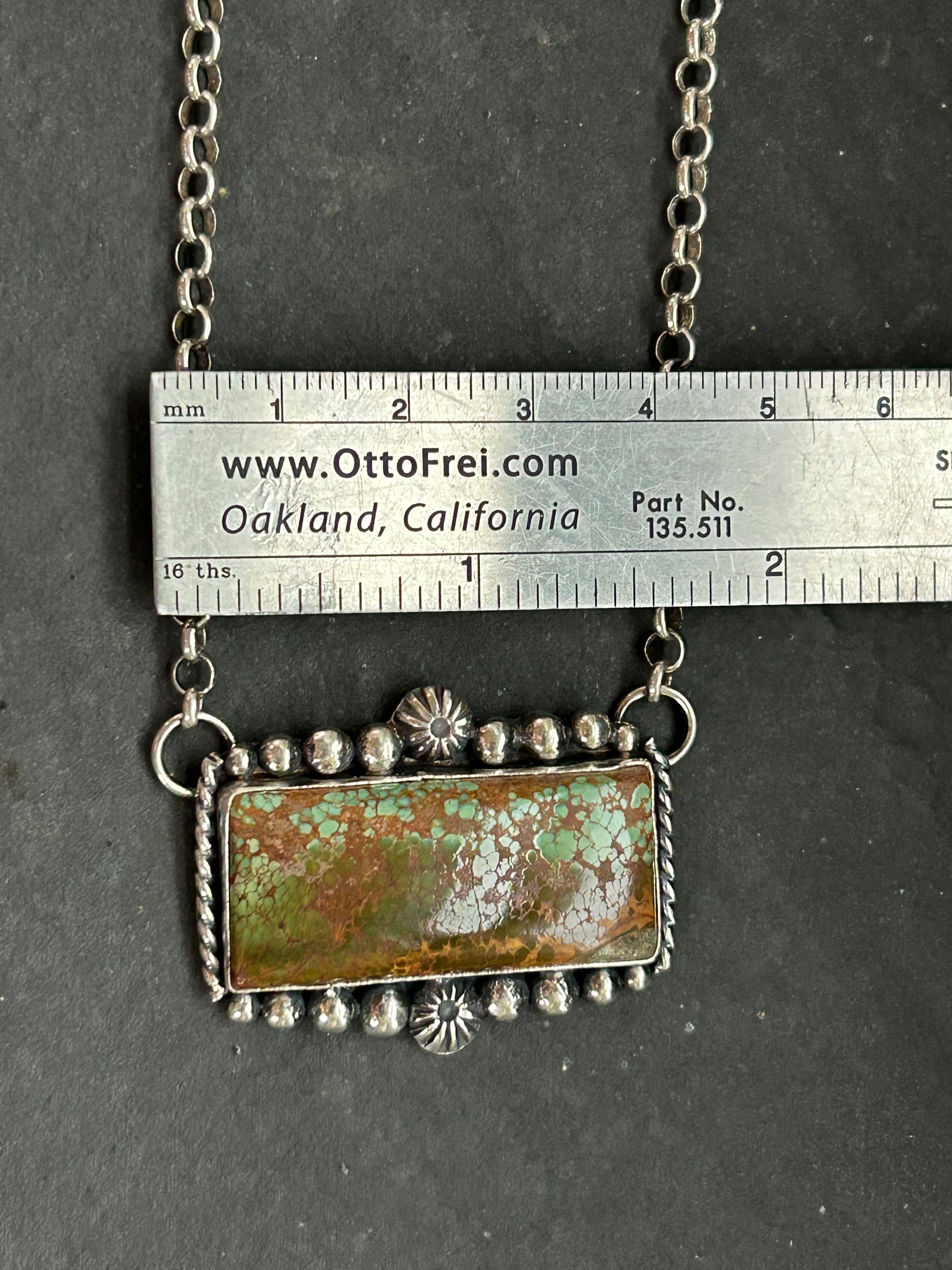 Pilot Mountain Turquoise Bar Necklace
