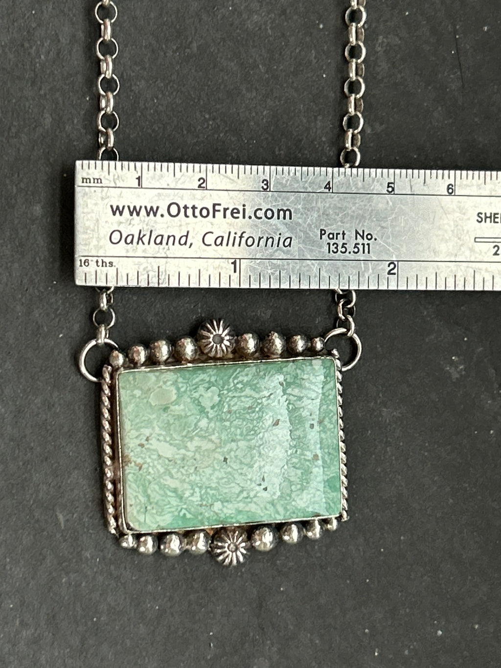 Broken Arrow Variscite Bar Necklace Style #1