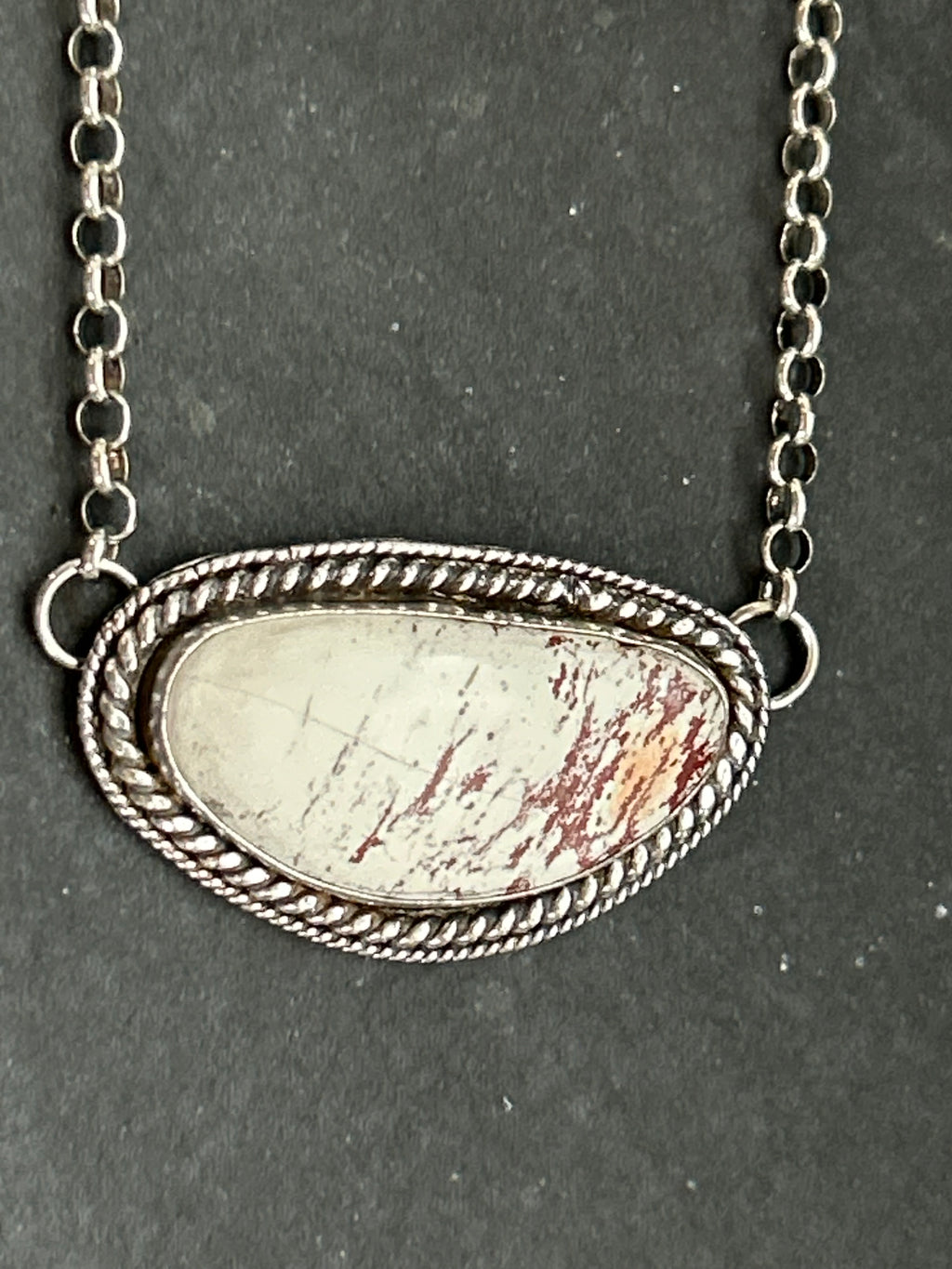 Red Buffalo Bar Necklace
