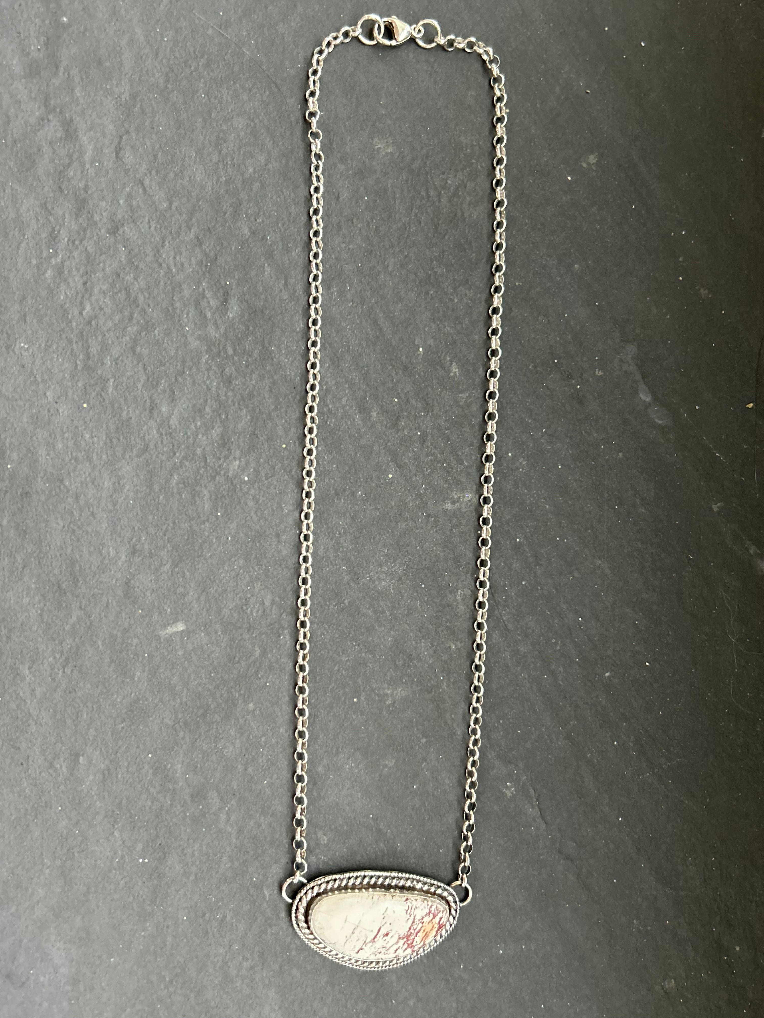 Red Buffalo Bar Necklace
