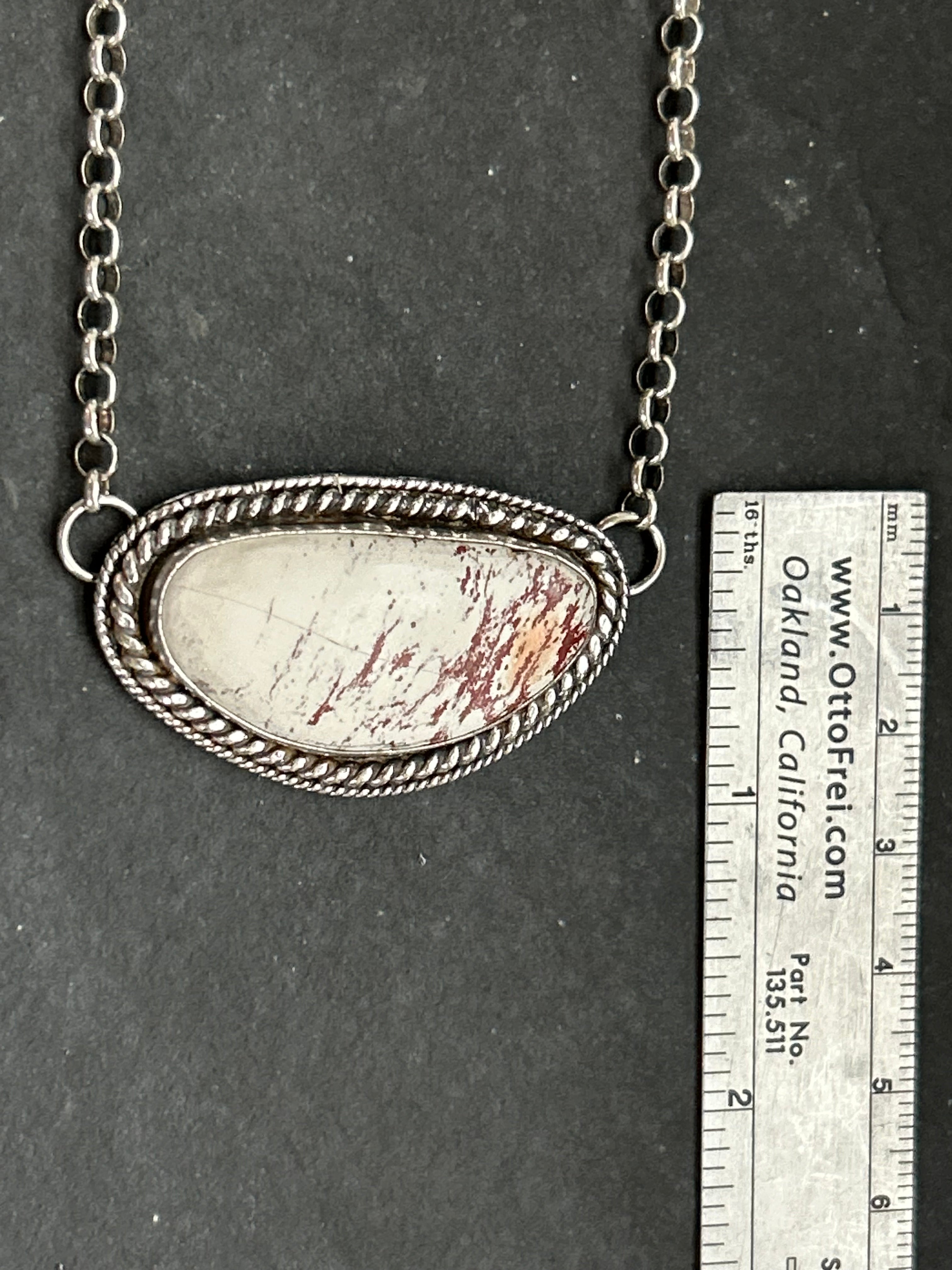 Red Buffalo Bar Necklace