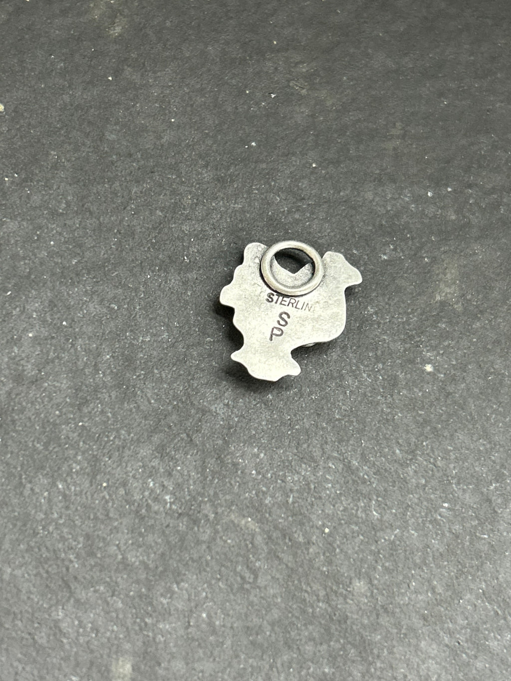 Sterling Silver Floral Hen Charm