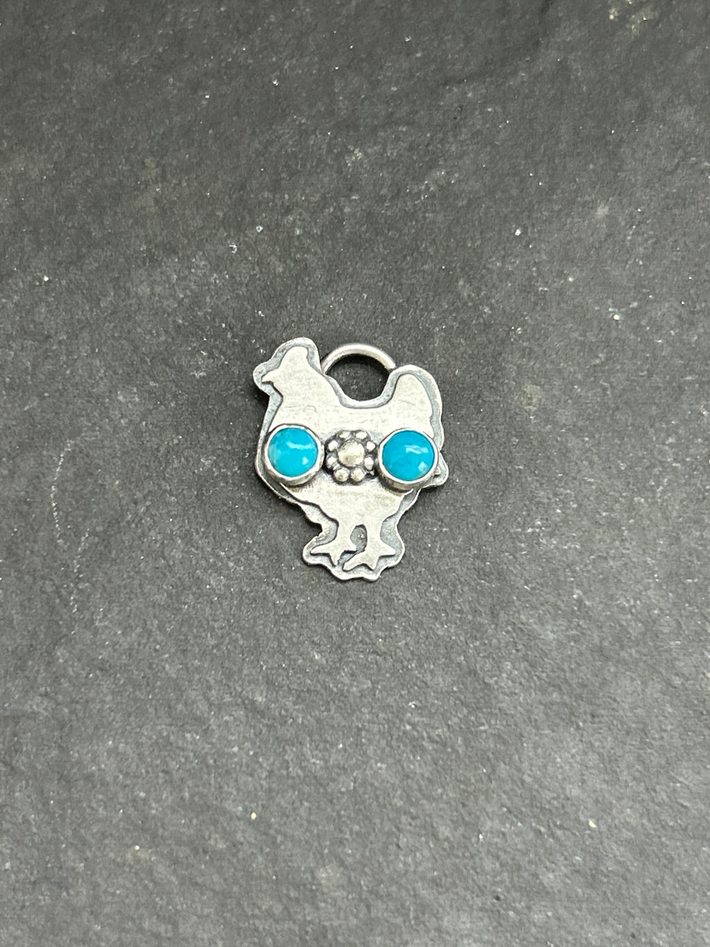 Kingman Turquoise Broody Hen Charm