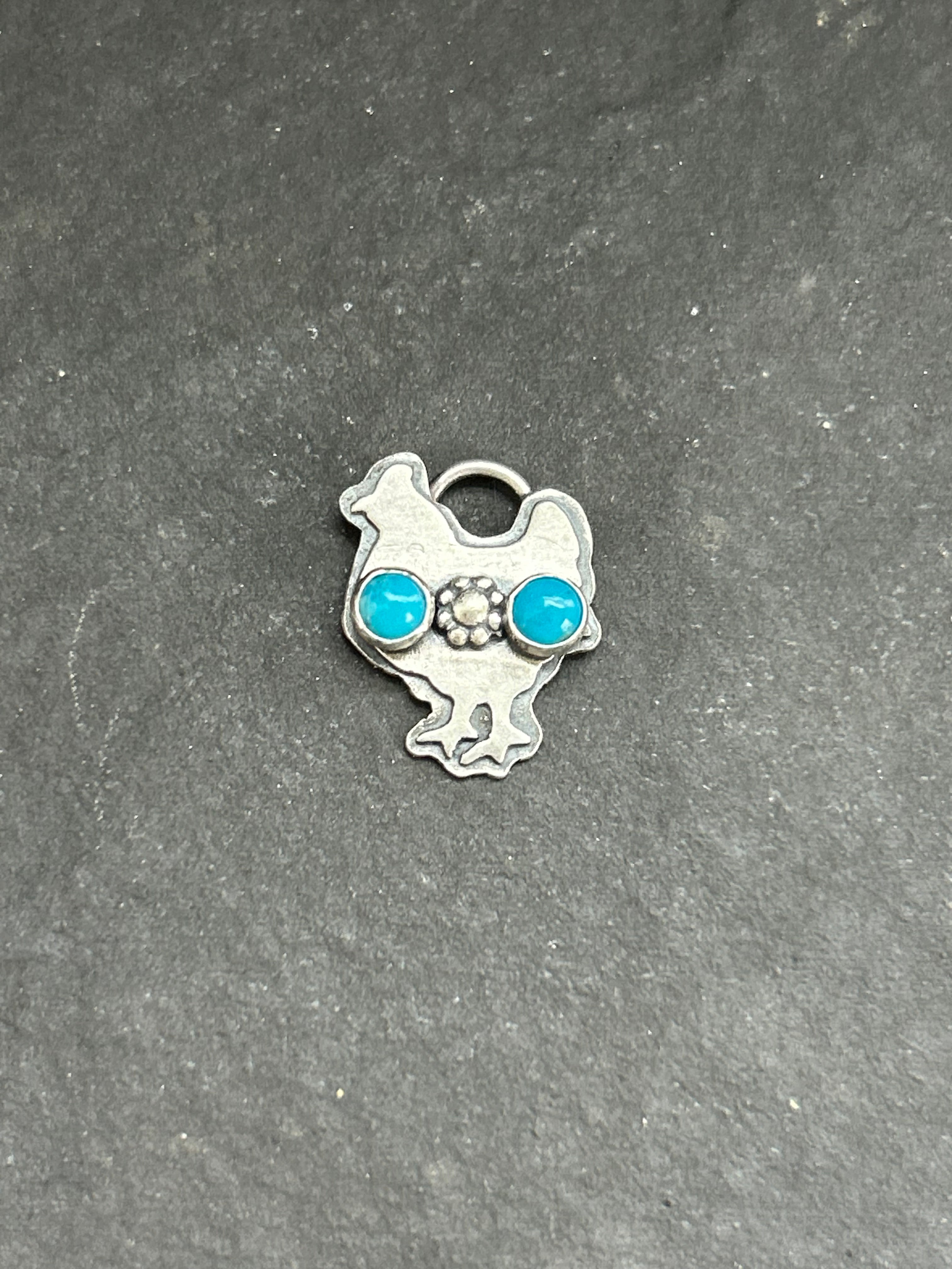 Kingman Turquoise Broody Hen Charm