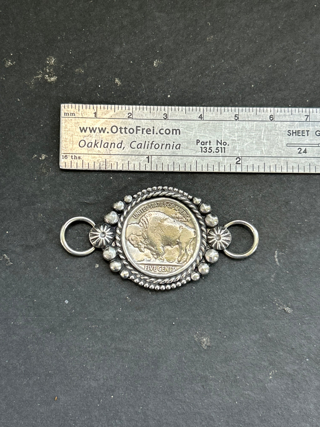 Buffalo Nickel Twilly Rag Slider