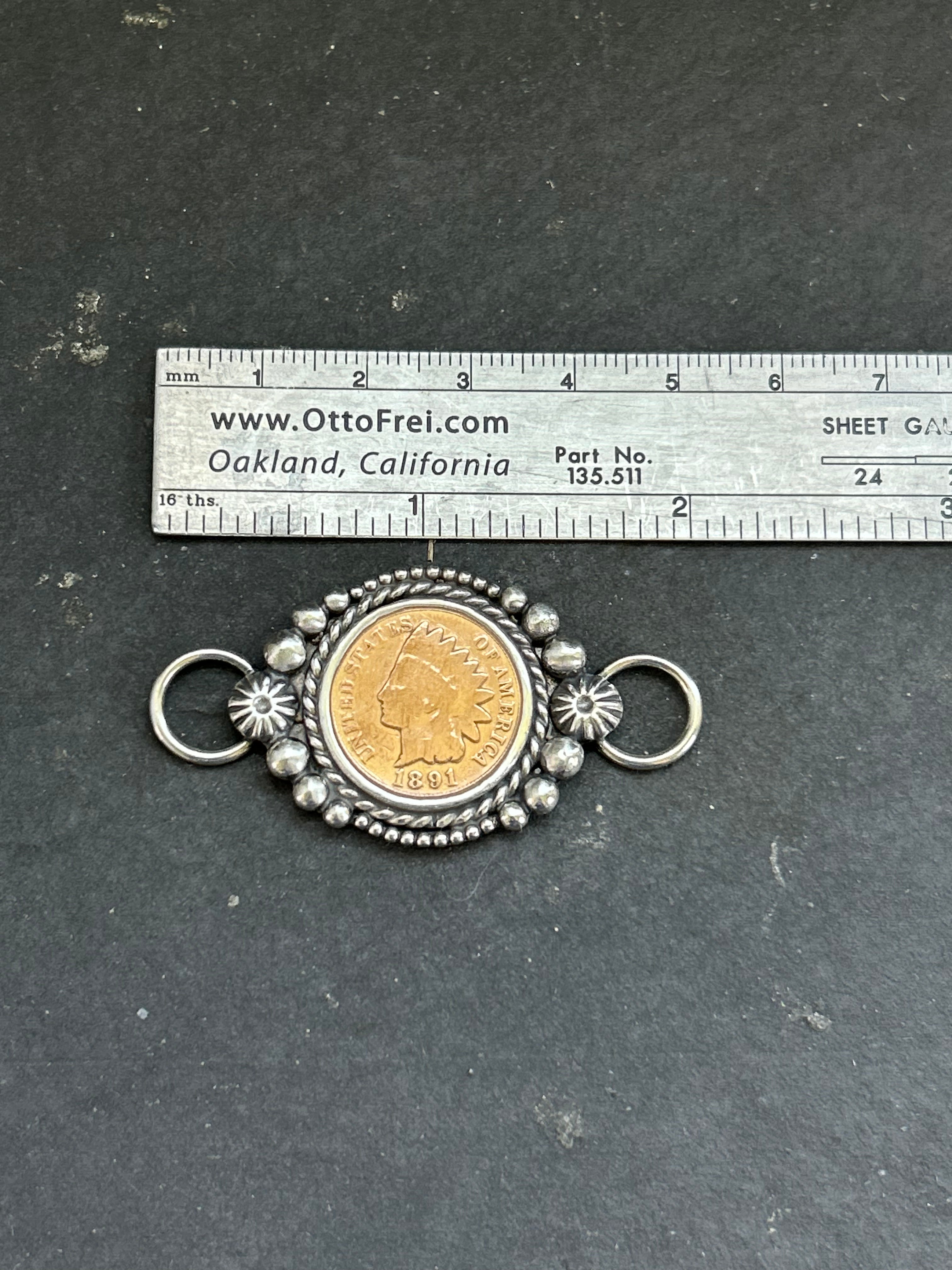 Indian Head Penny Twilly Rag Slider