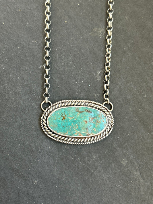 Cripple Creek Turquoise Bar Necklace