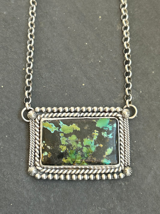 Black Hills Turquoise Bar Necklace